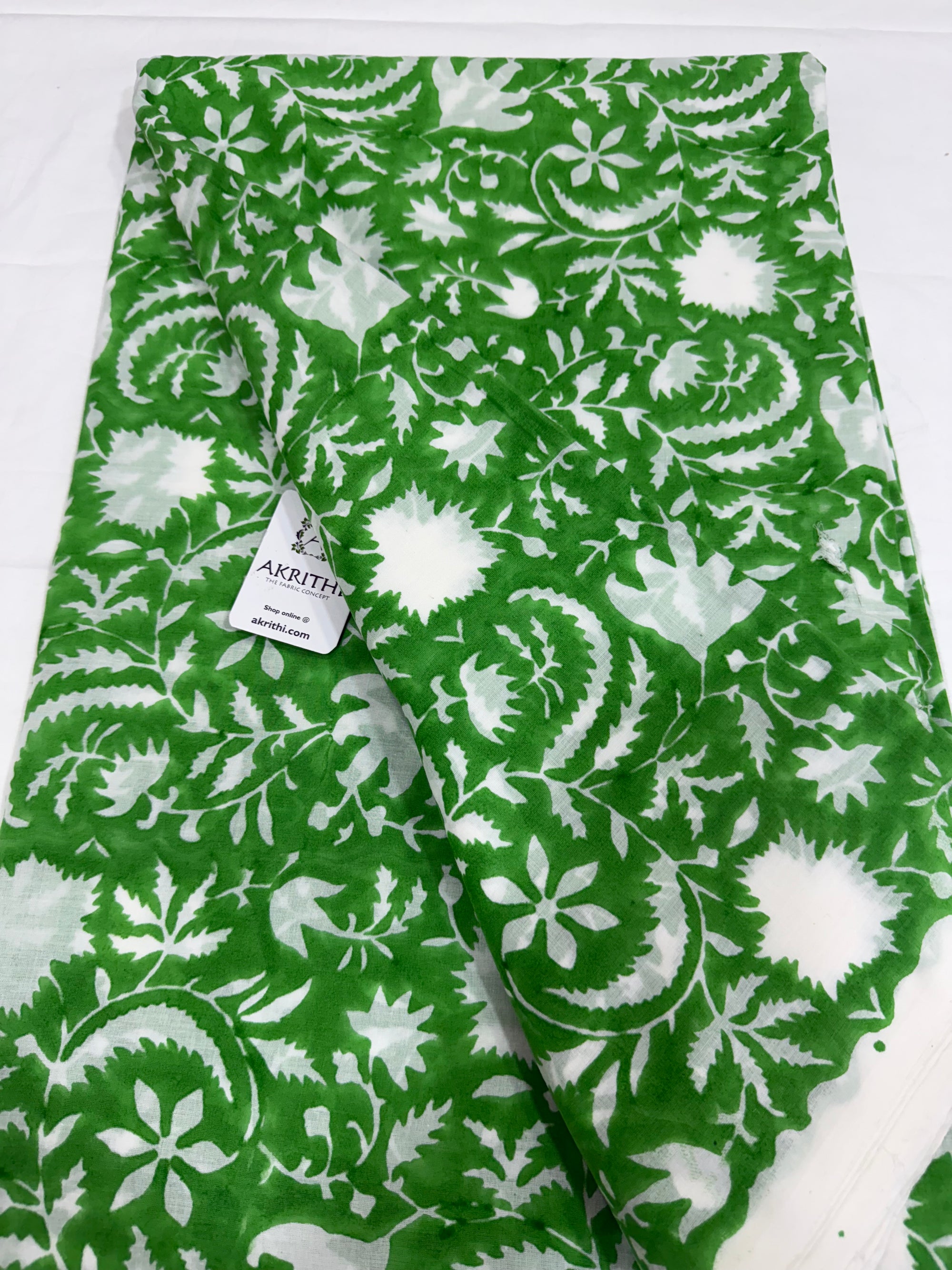 Hand block pure Mul cotton fabric