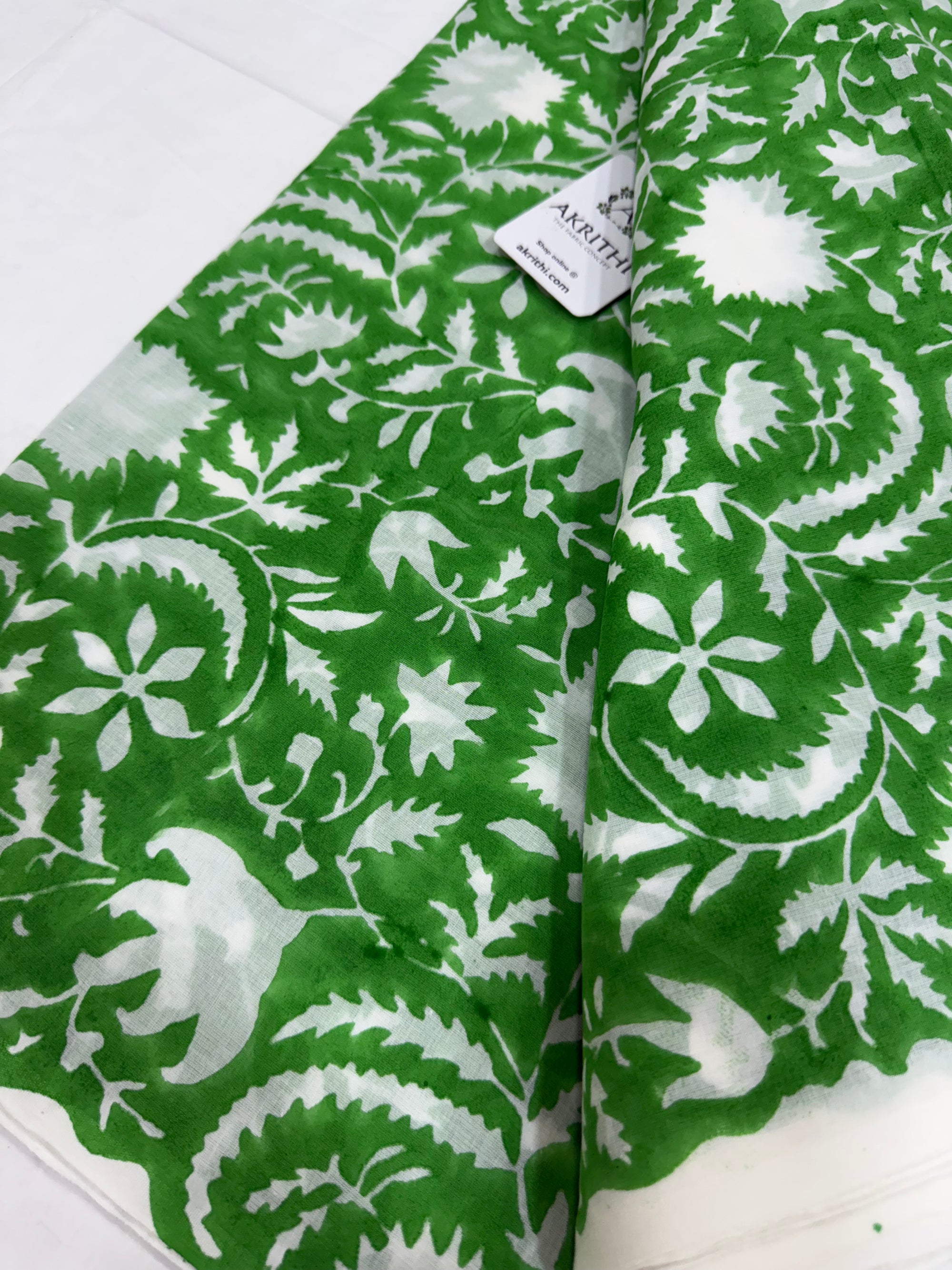Hand block pure Mul cotton fabric