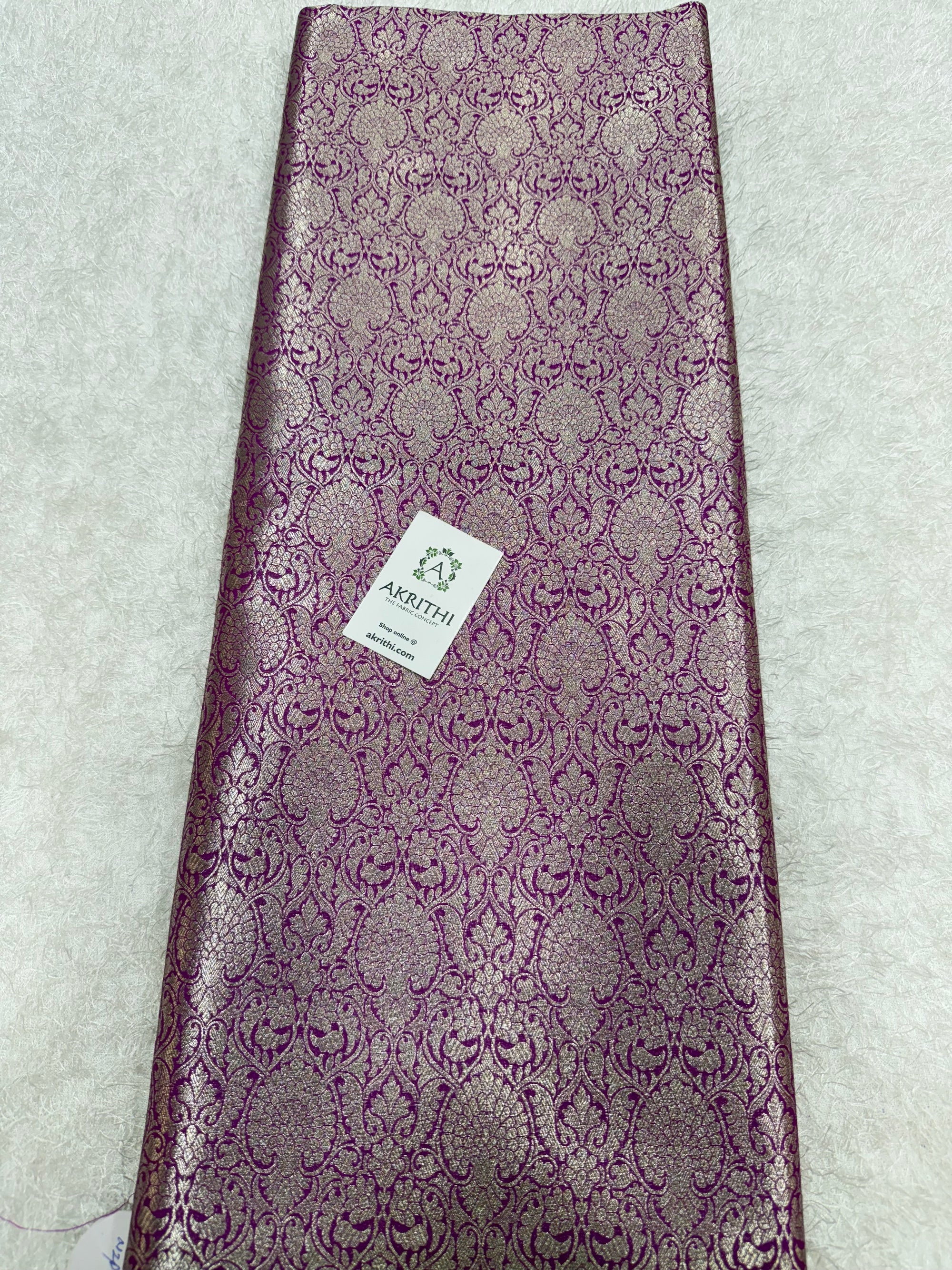 Pure Banarasi brocade fabric