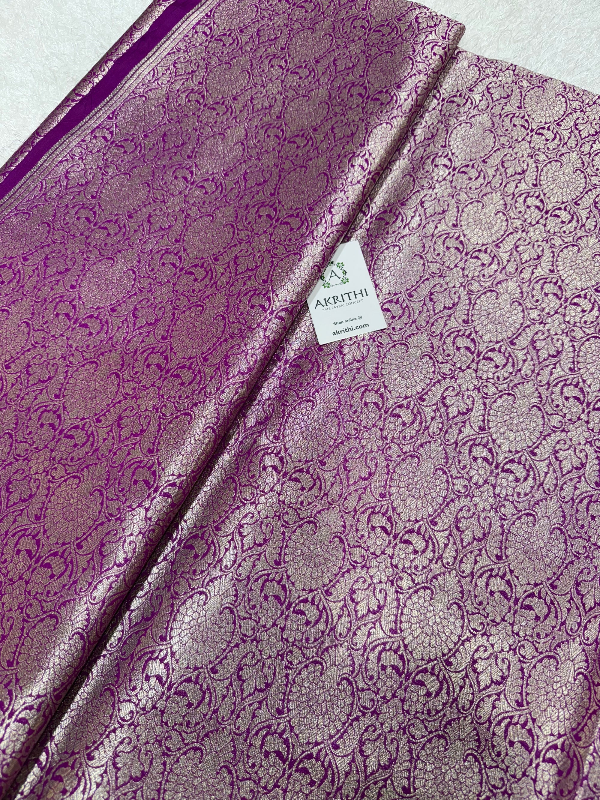 Pure Banarasi brocade fabric