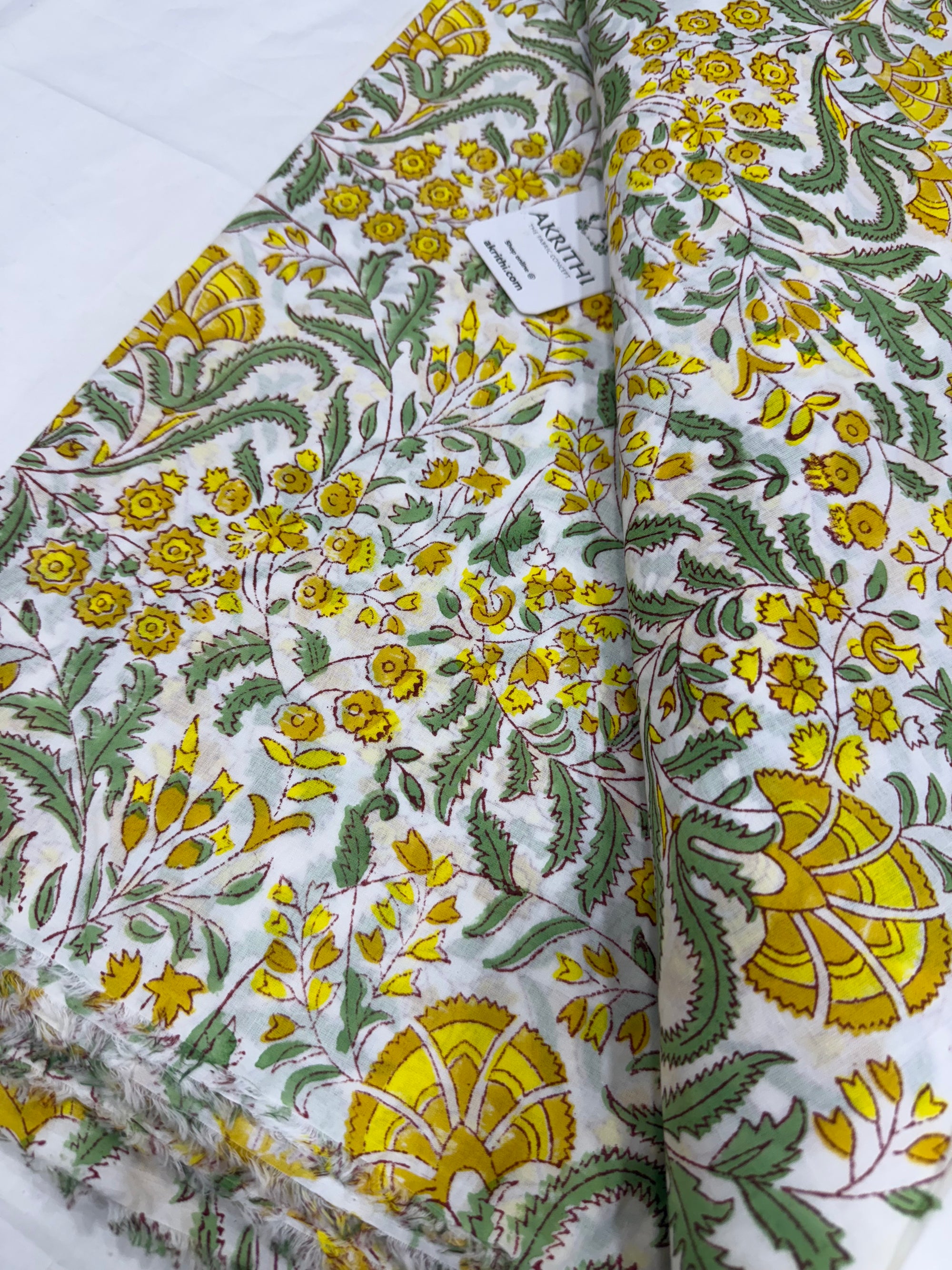 Hand block pure Mul cotton fabric