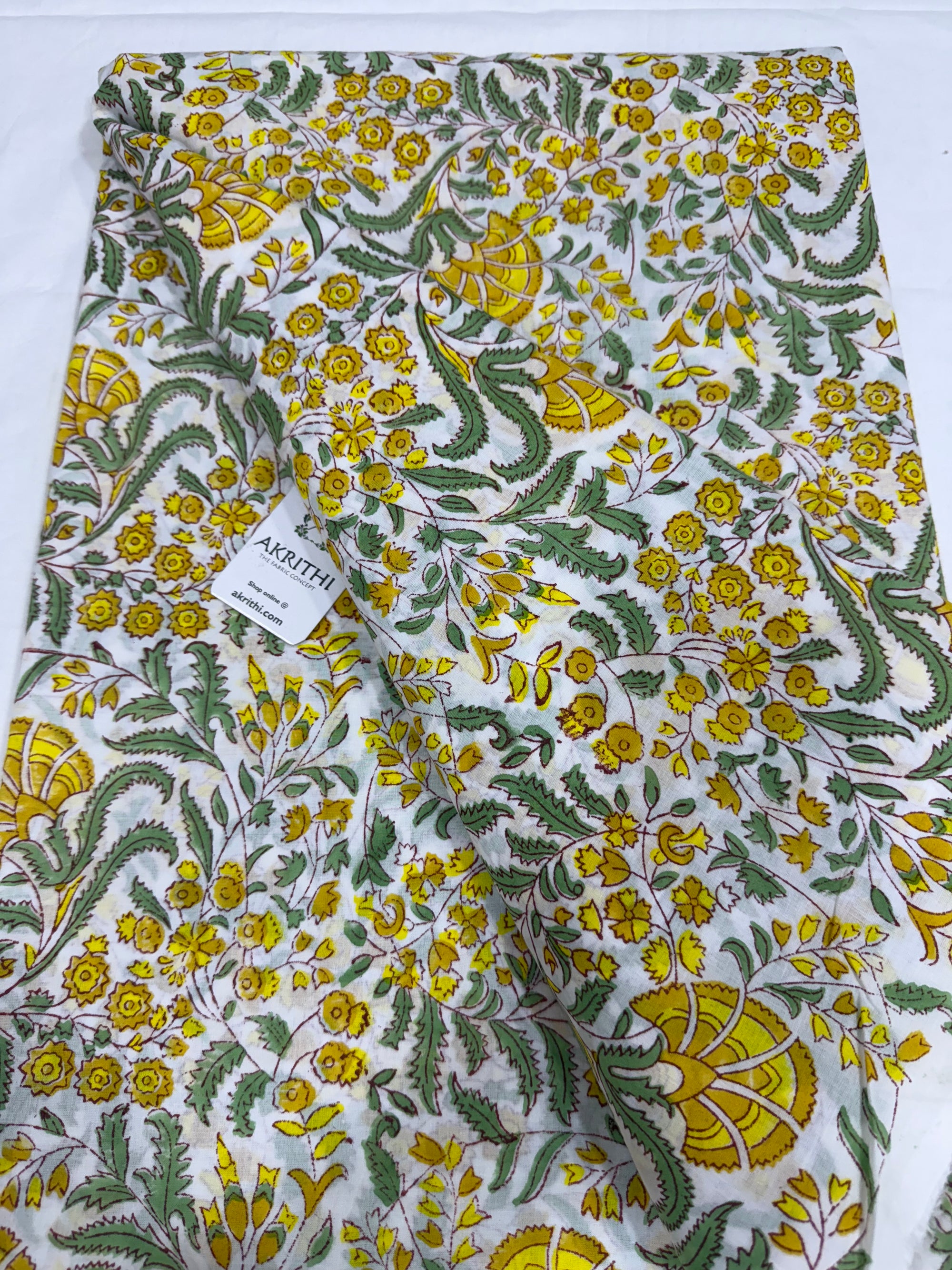 Hand block pure Mul cotton fabric
