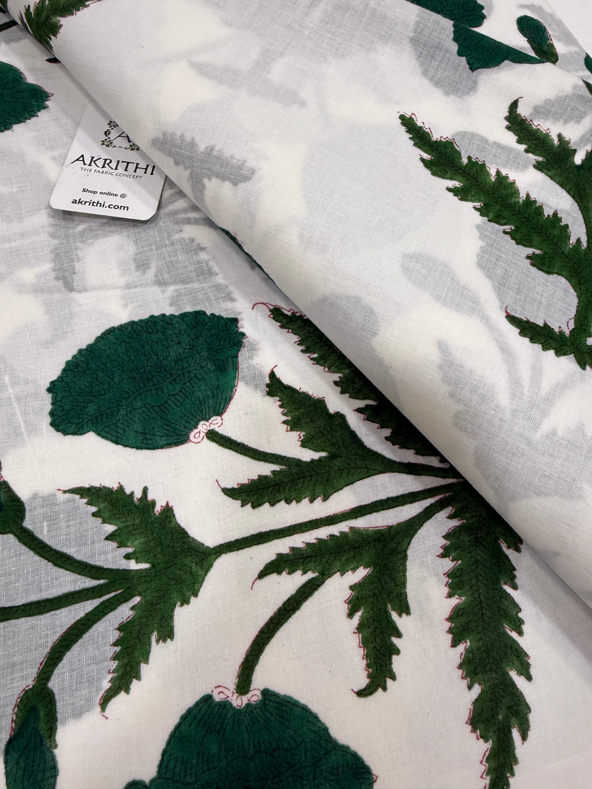 Hand block pure Mul cotton fabric