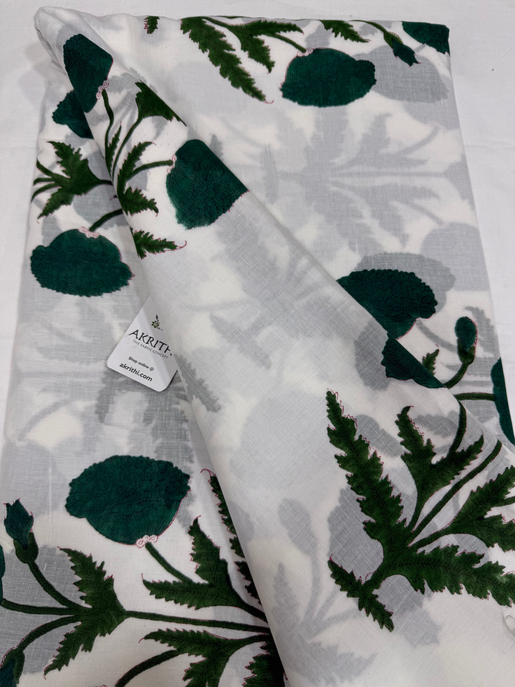 Hand block pure Mul cotton fabric