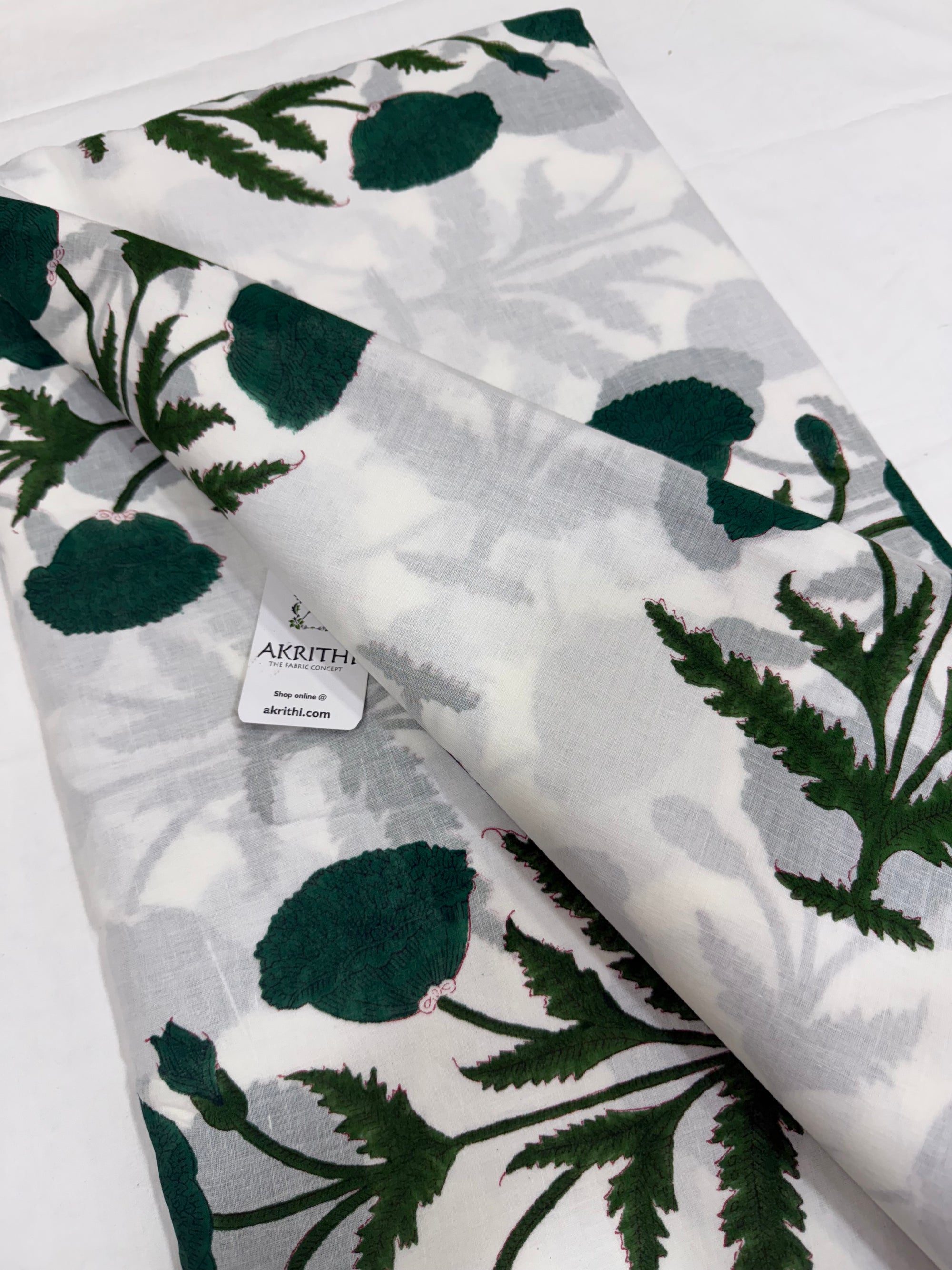 Hand block pure Mul cotton fabric