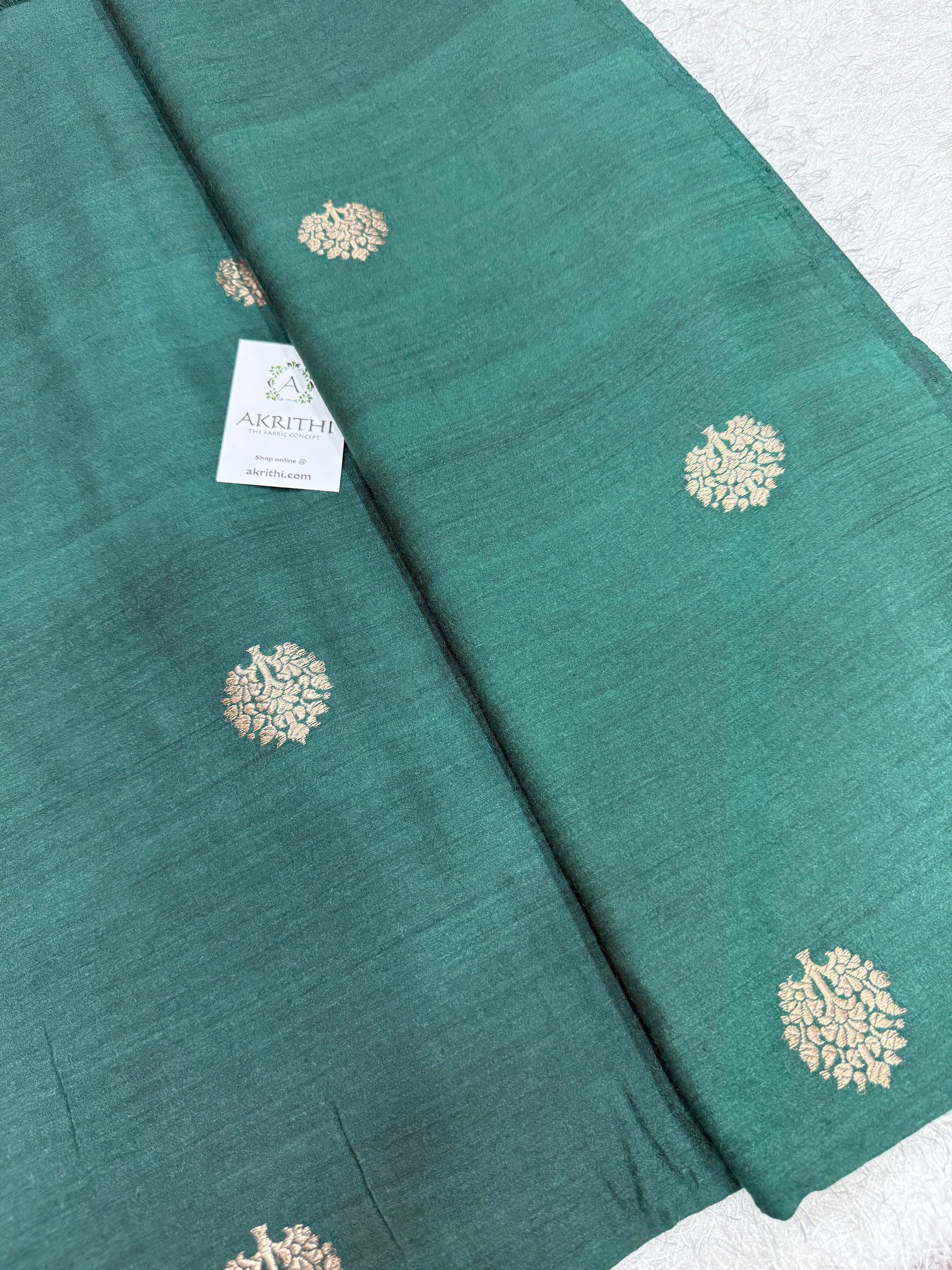 Handloom pure munga silk fabric