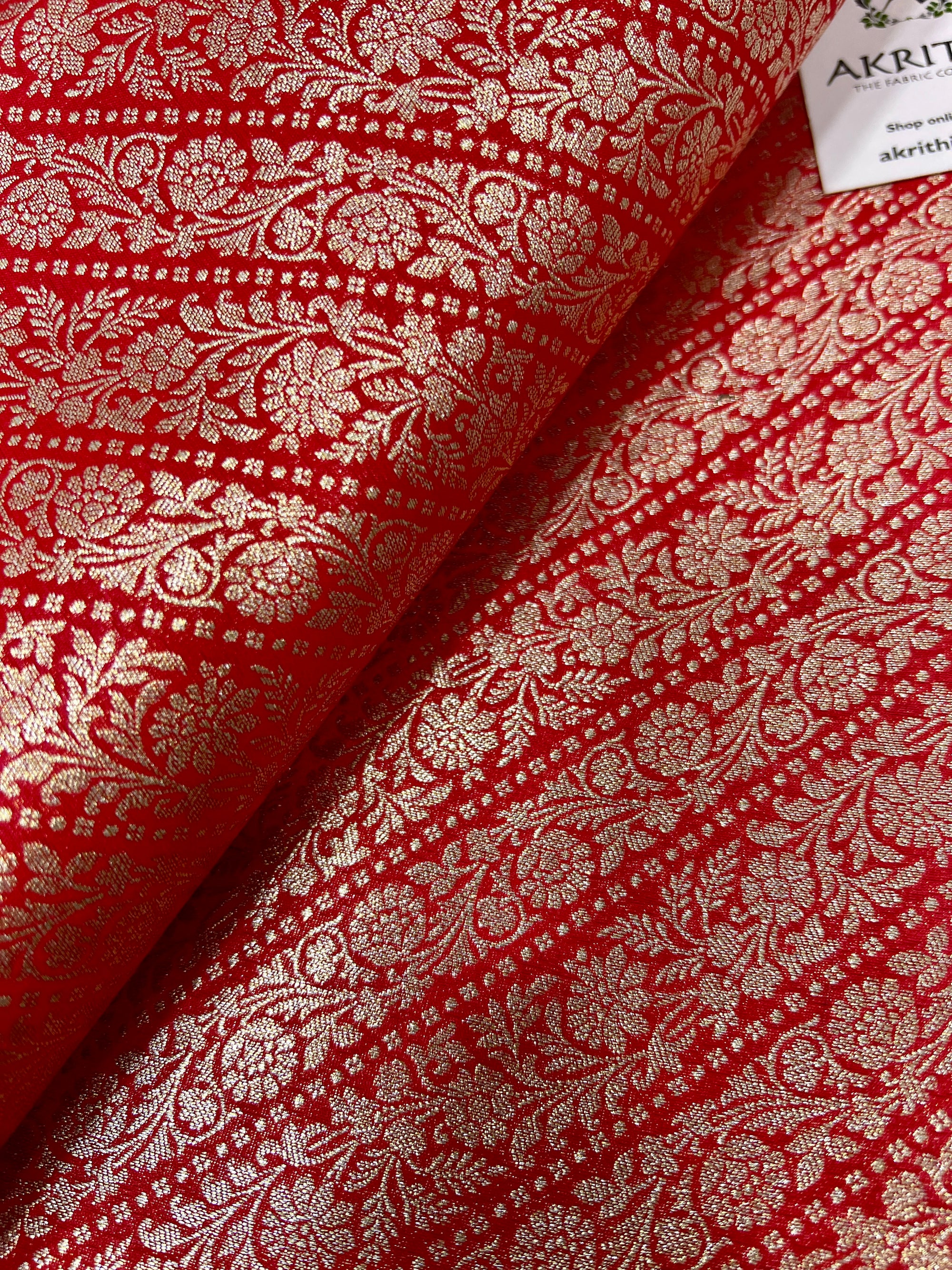 Pure Banarasi brocade fabric