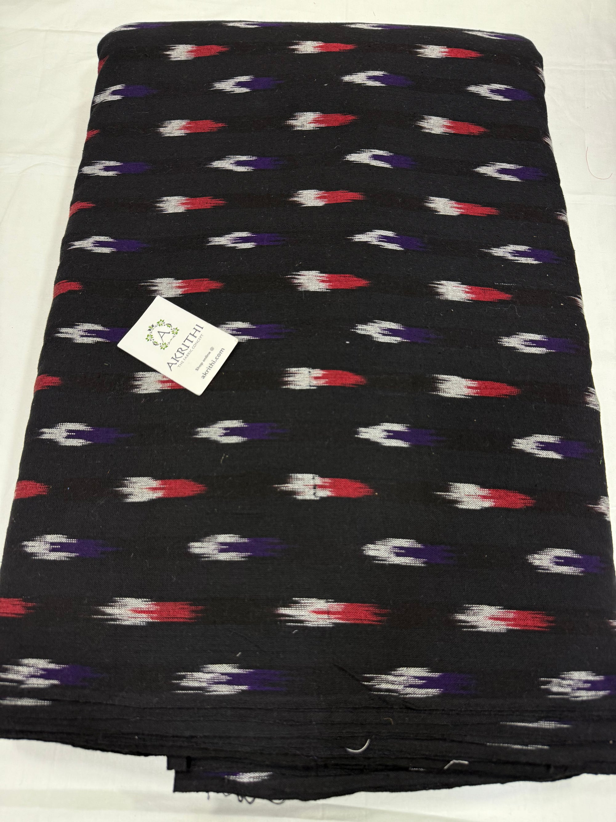 Handloom Ikat pure cotton fabric