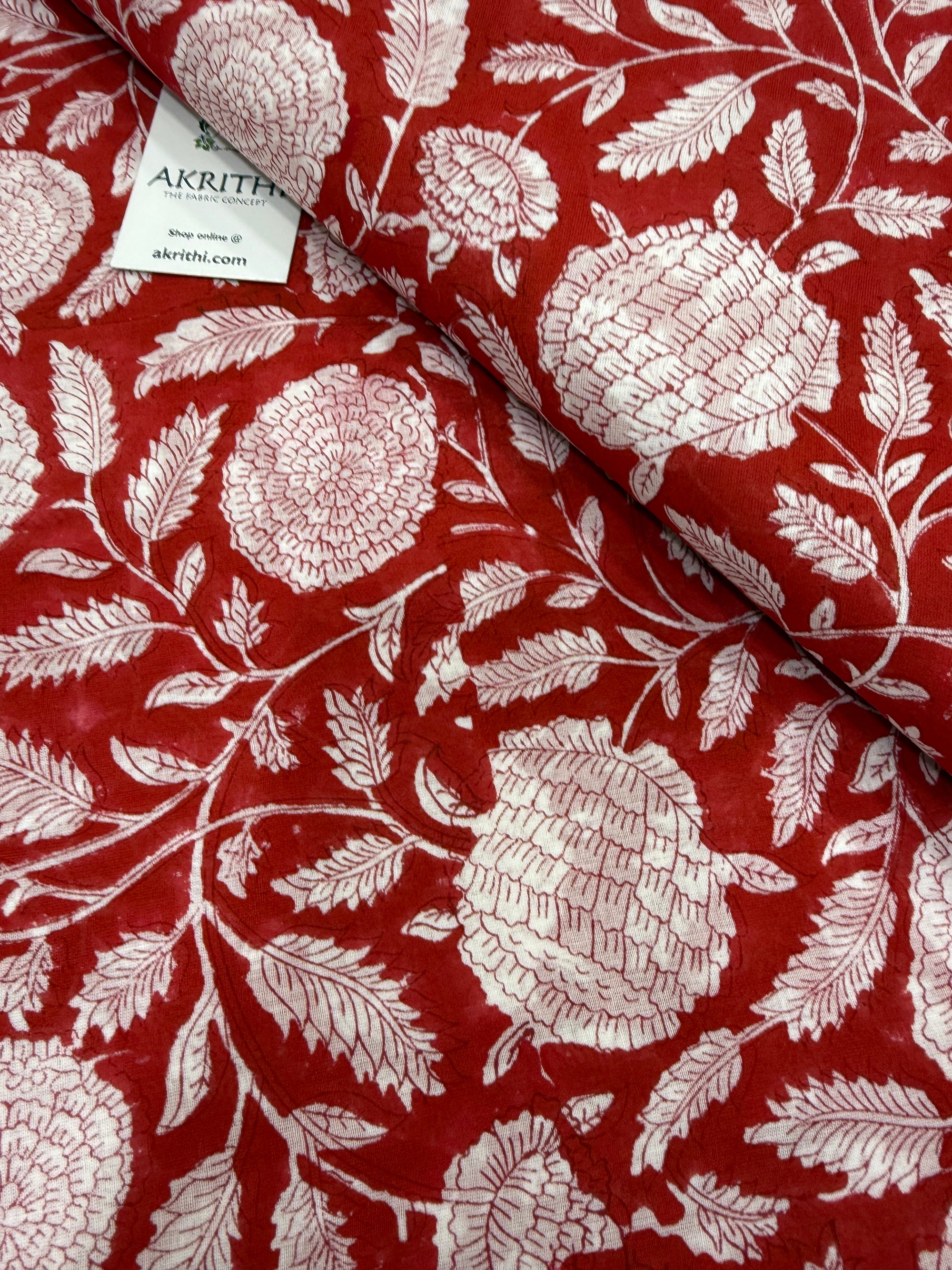 Hand block pure Mul cotton fabric