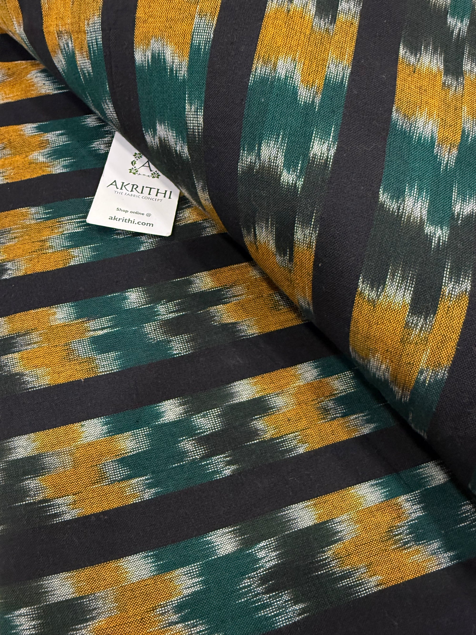 Handloom Ikat pure cotton fabric