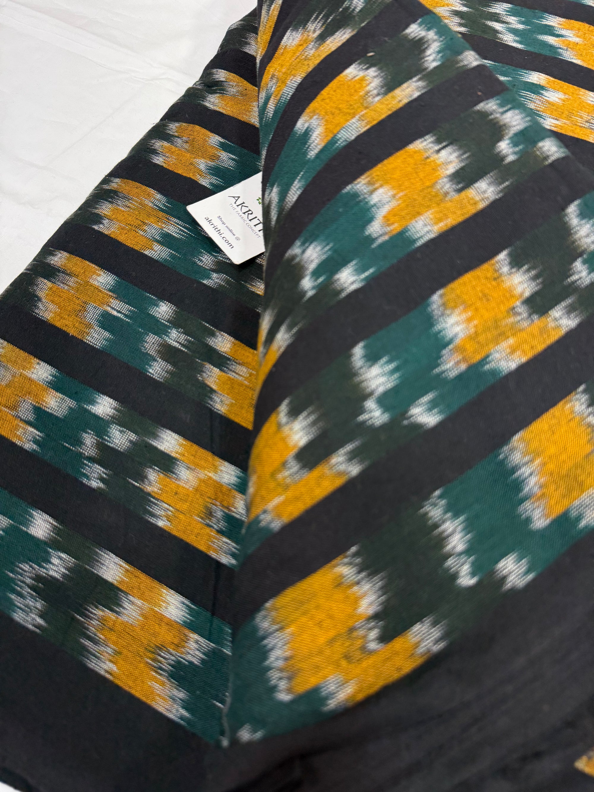 Handloom Ikat pure cotton fabric