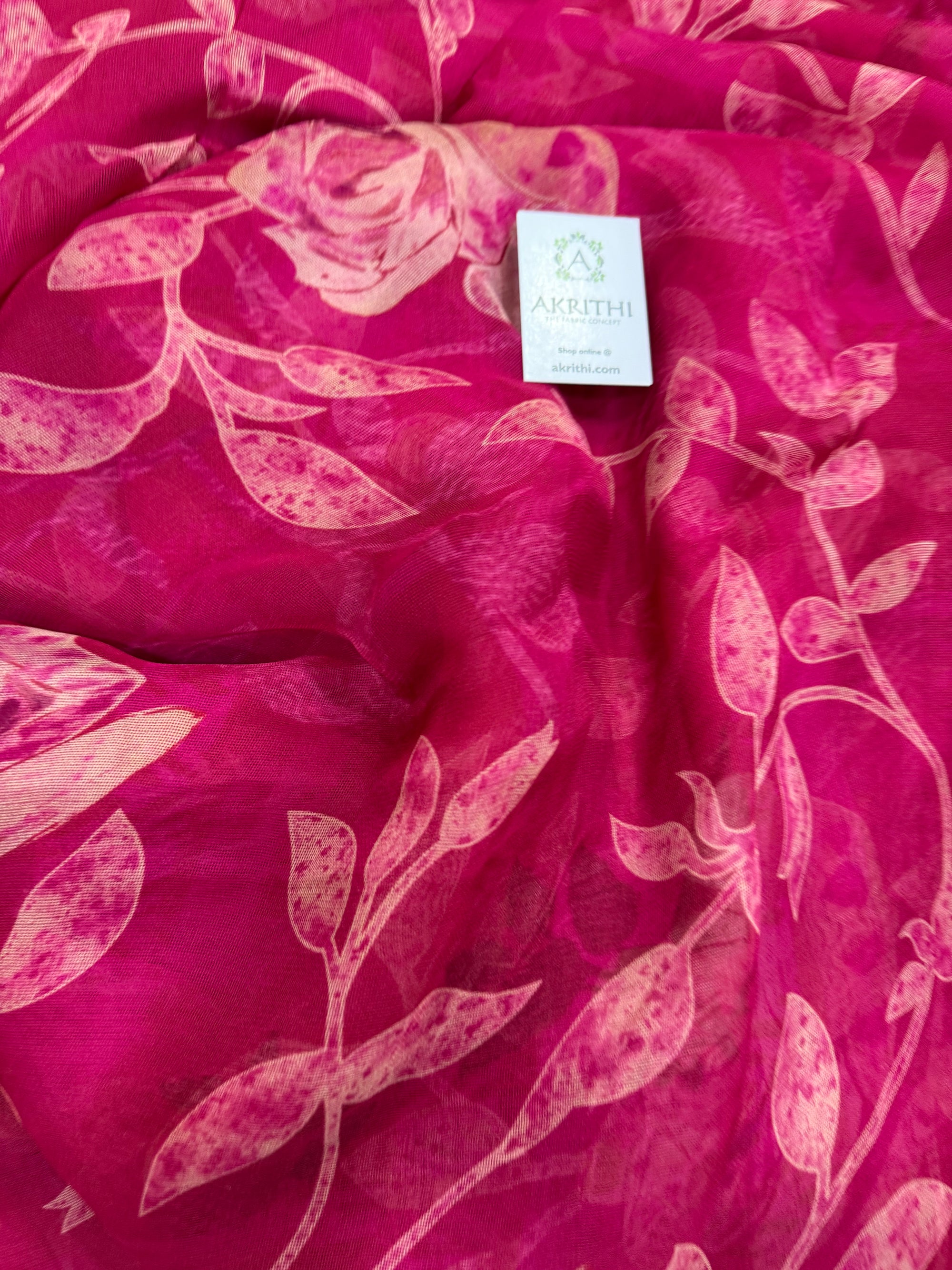 Printed viscose fabric