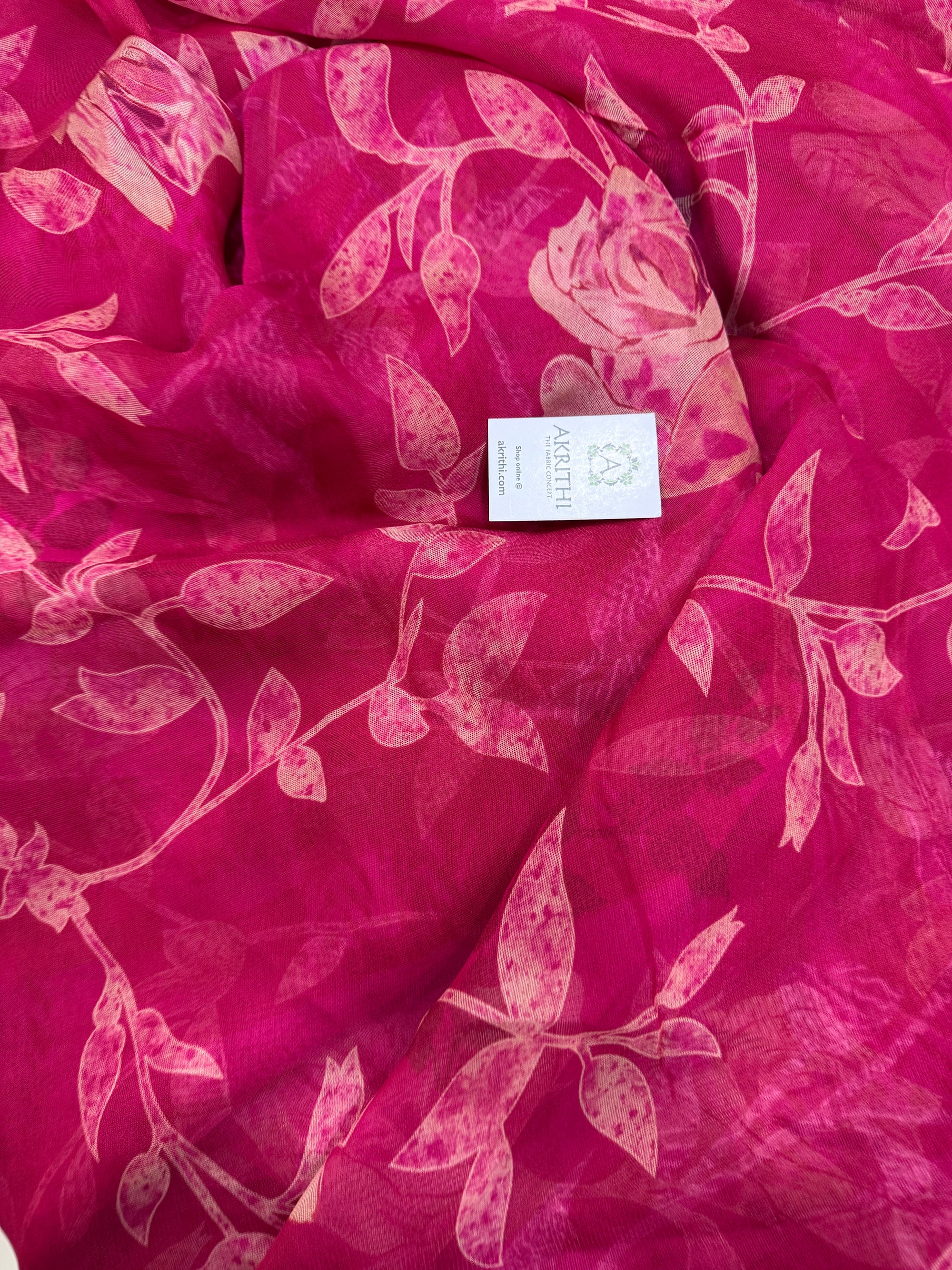 Printed viscose fabric