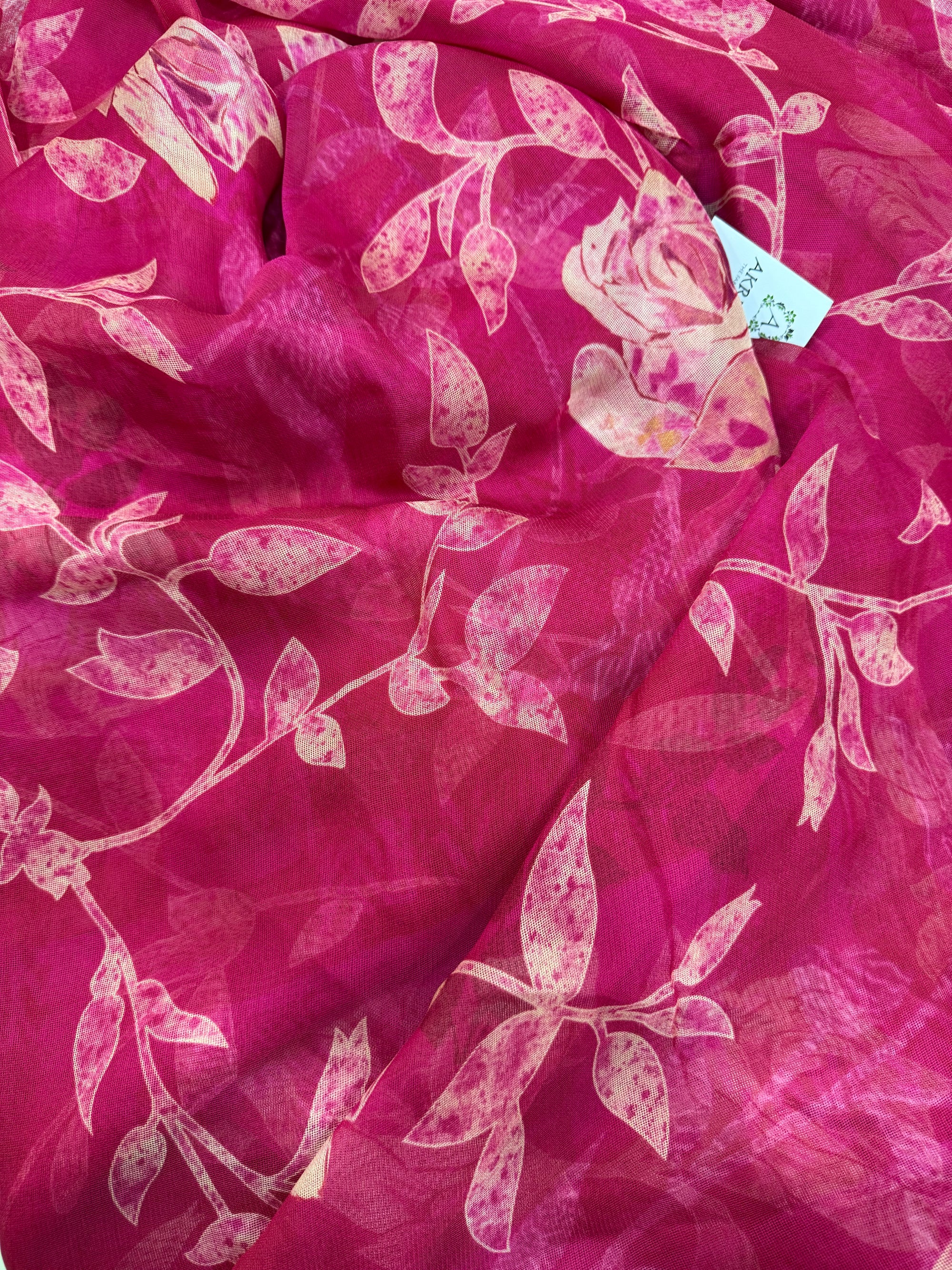 Printed viscose fabric