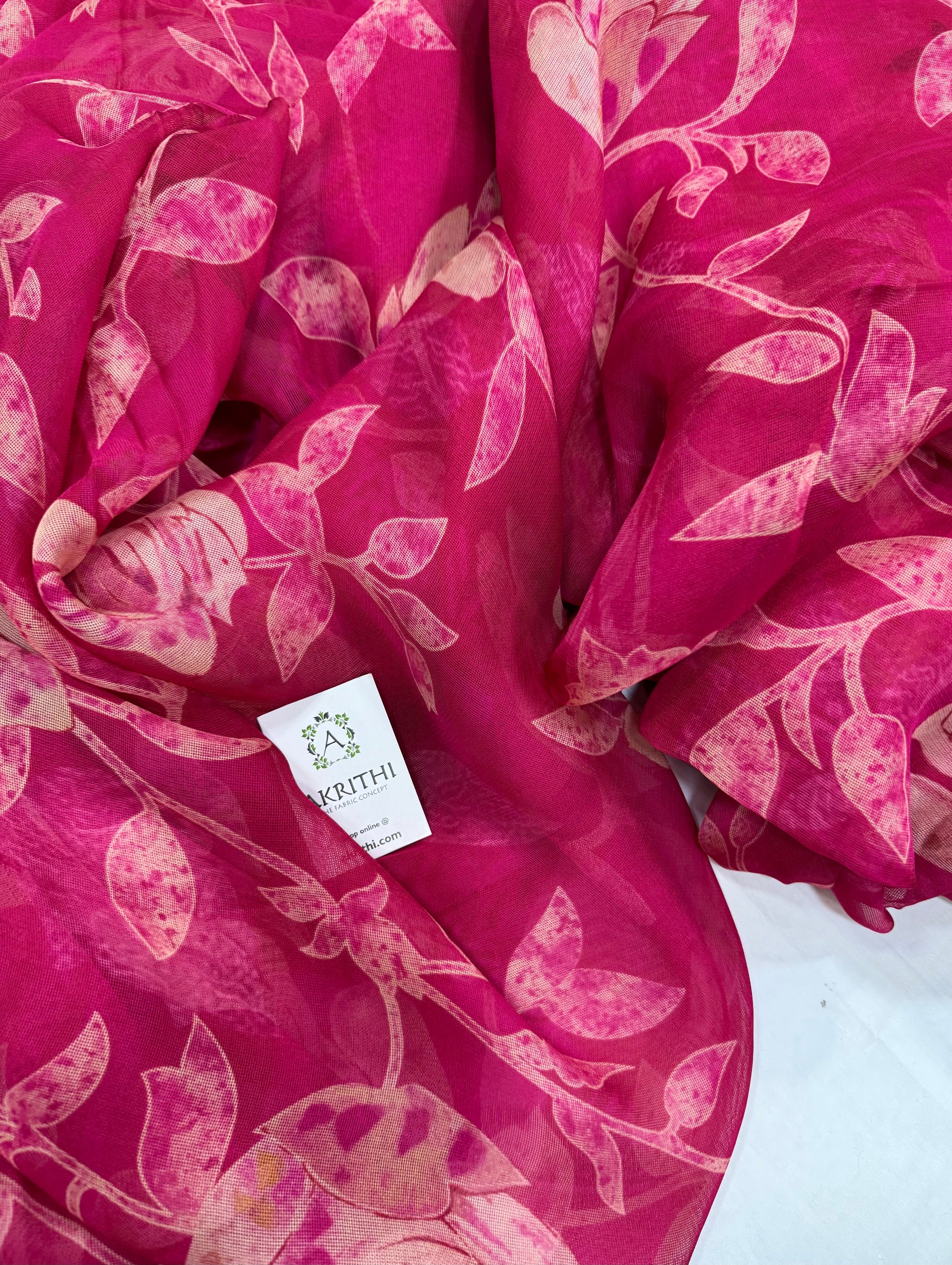 Printed viscose fabric