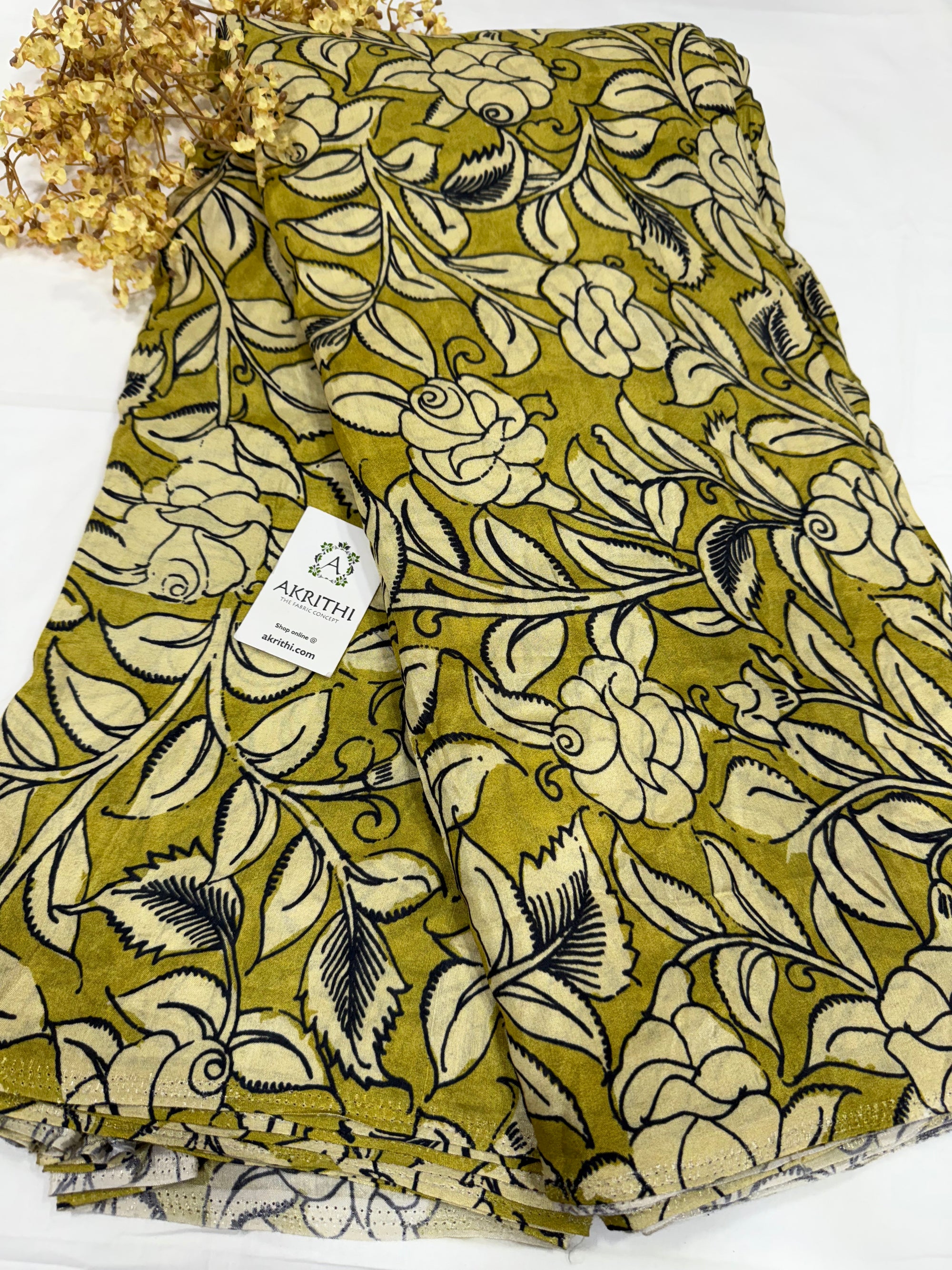 Printed pure muslin fabric
