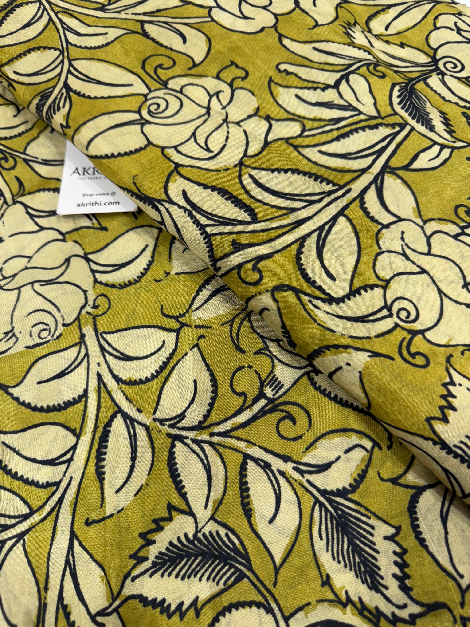 Printed pure muslin fabric