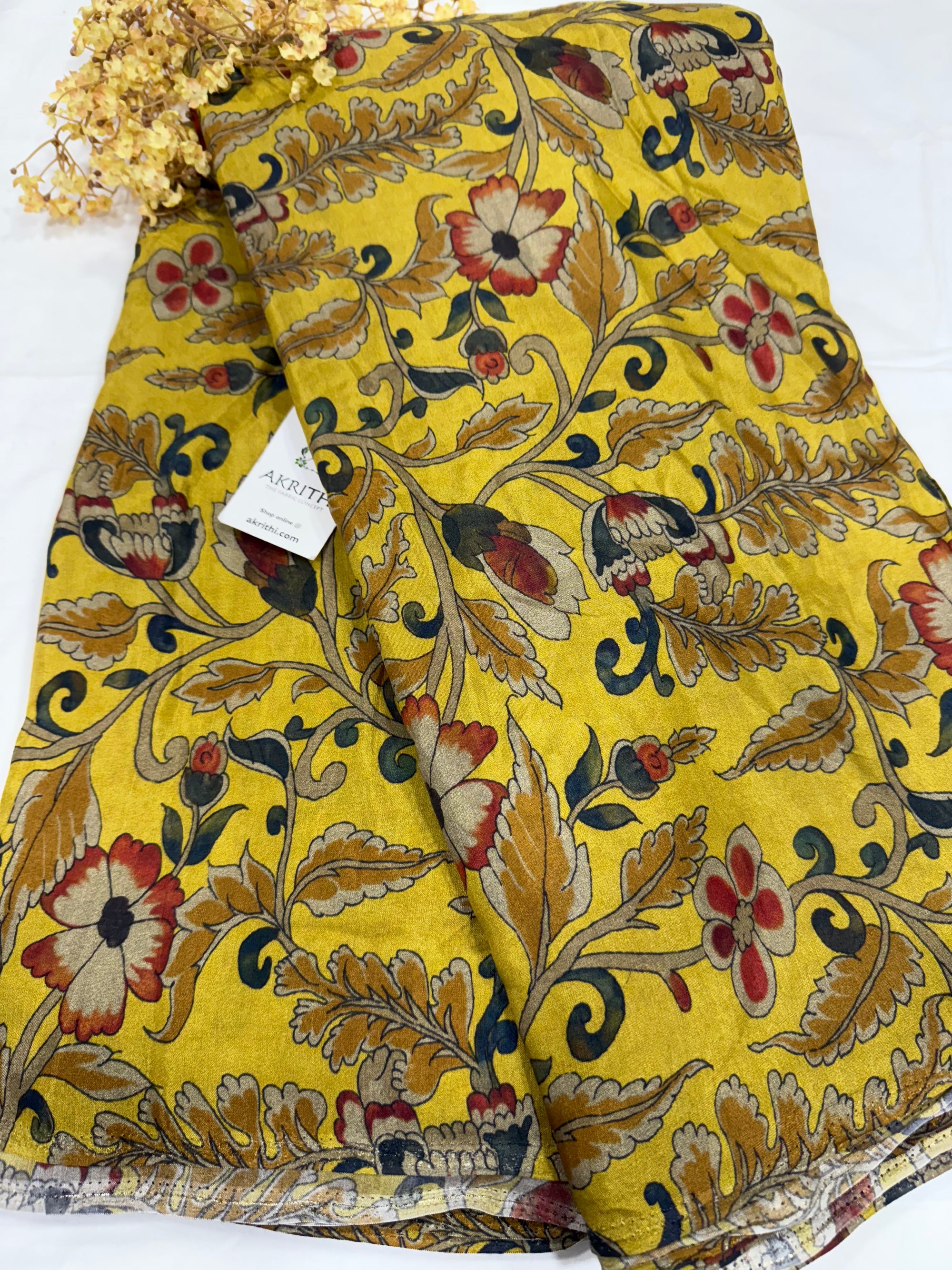 Printed pure muslin fabric