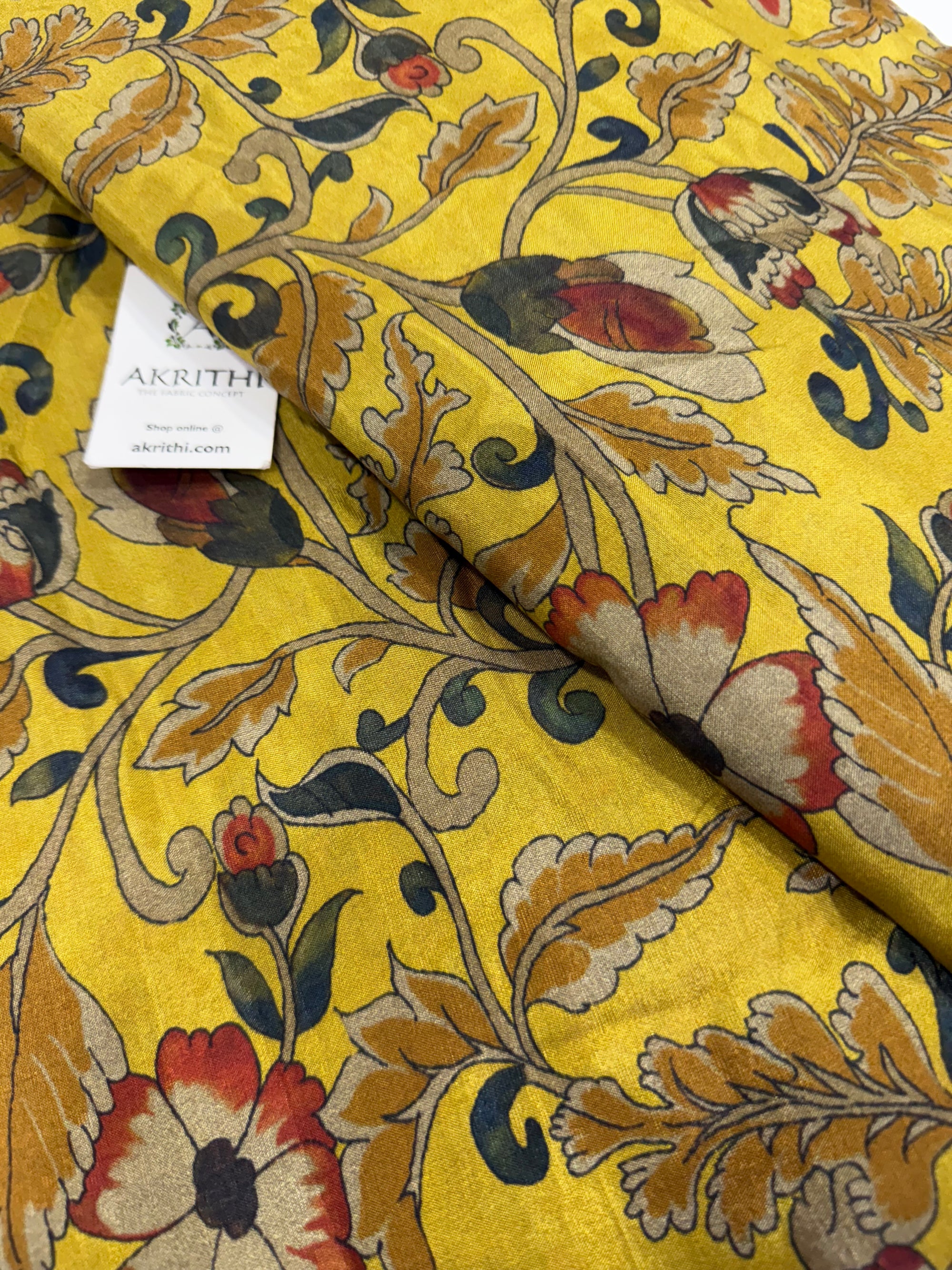 Printed pure muslin fabric