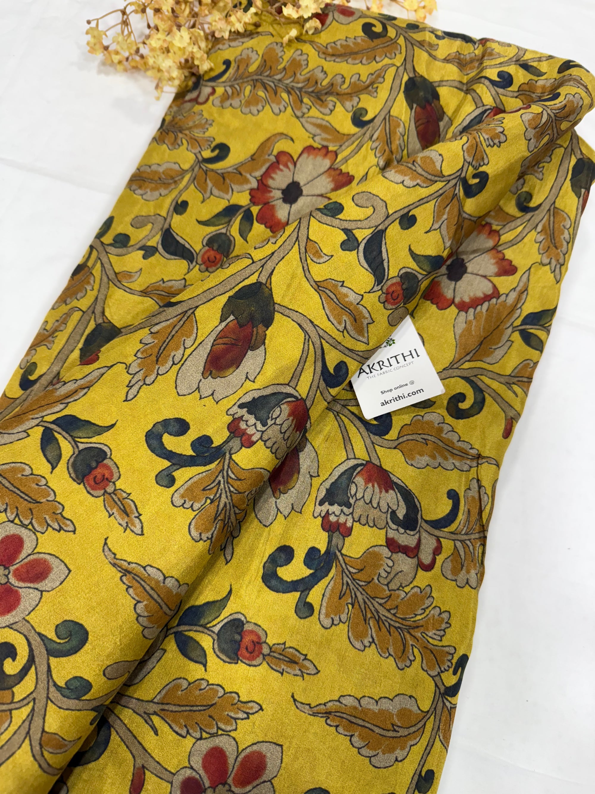 Printed pure muslin fabric