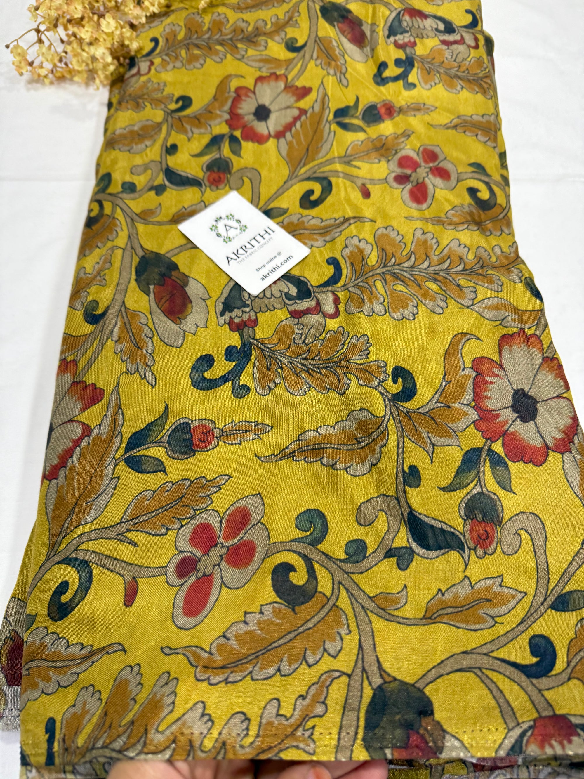 Printed pure muslin fabric