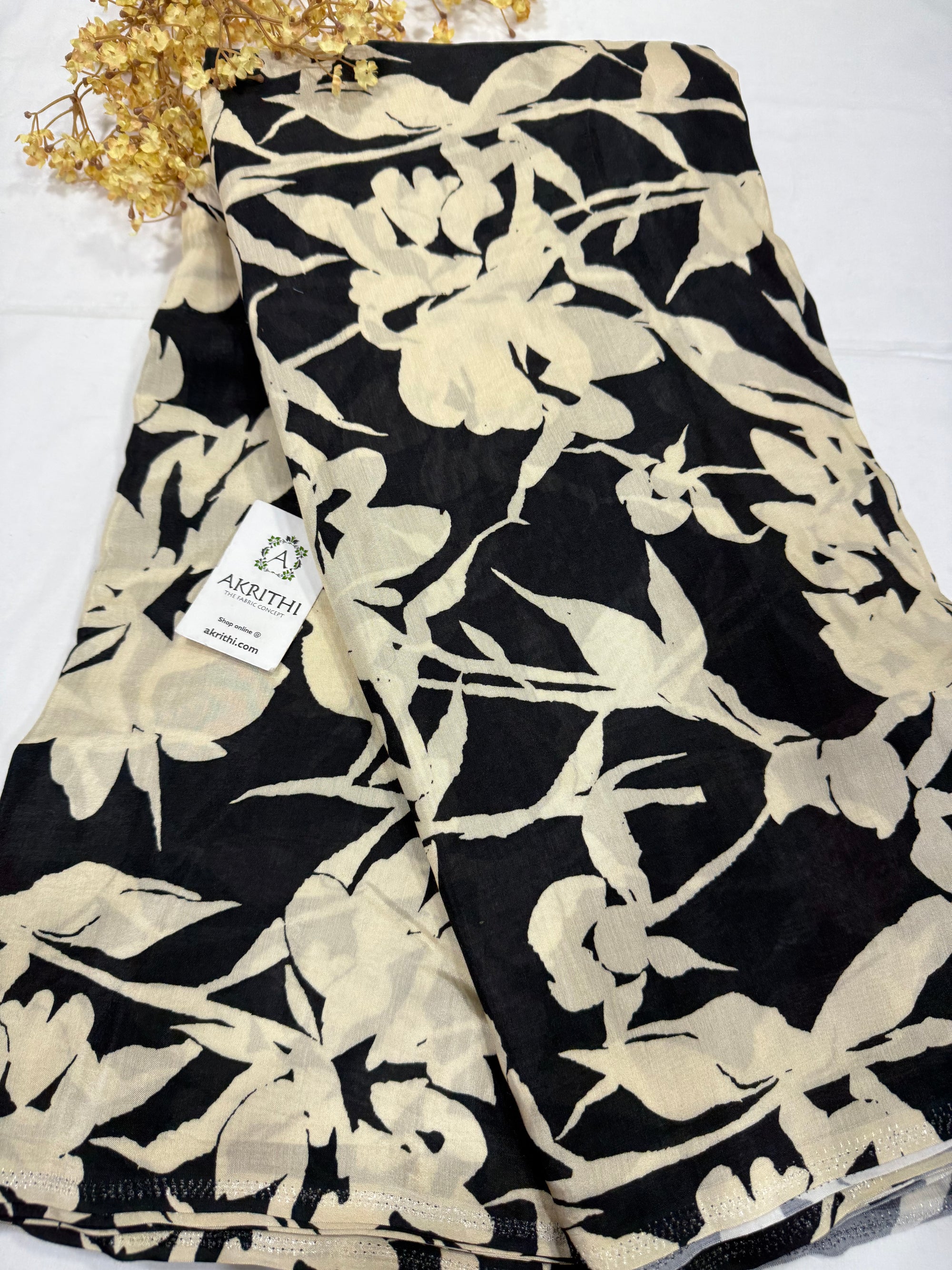 Printed pure muslin fabric 40 CM CUT