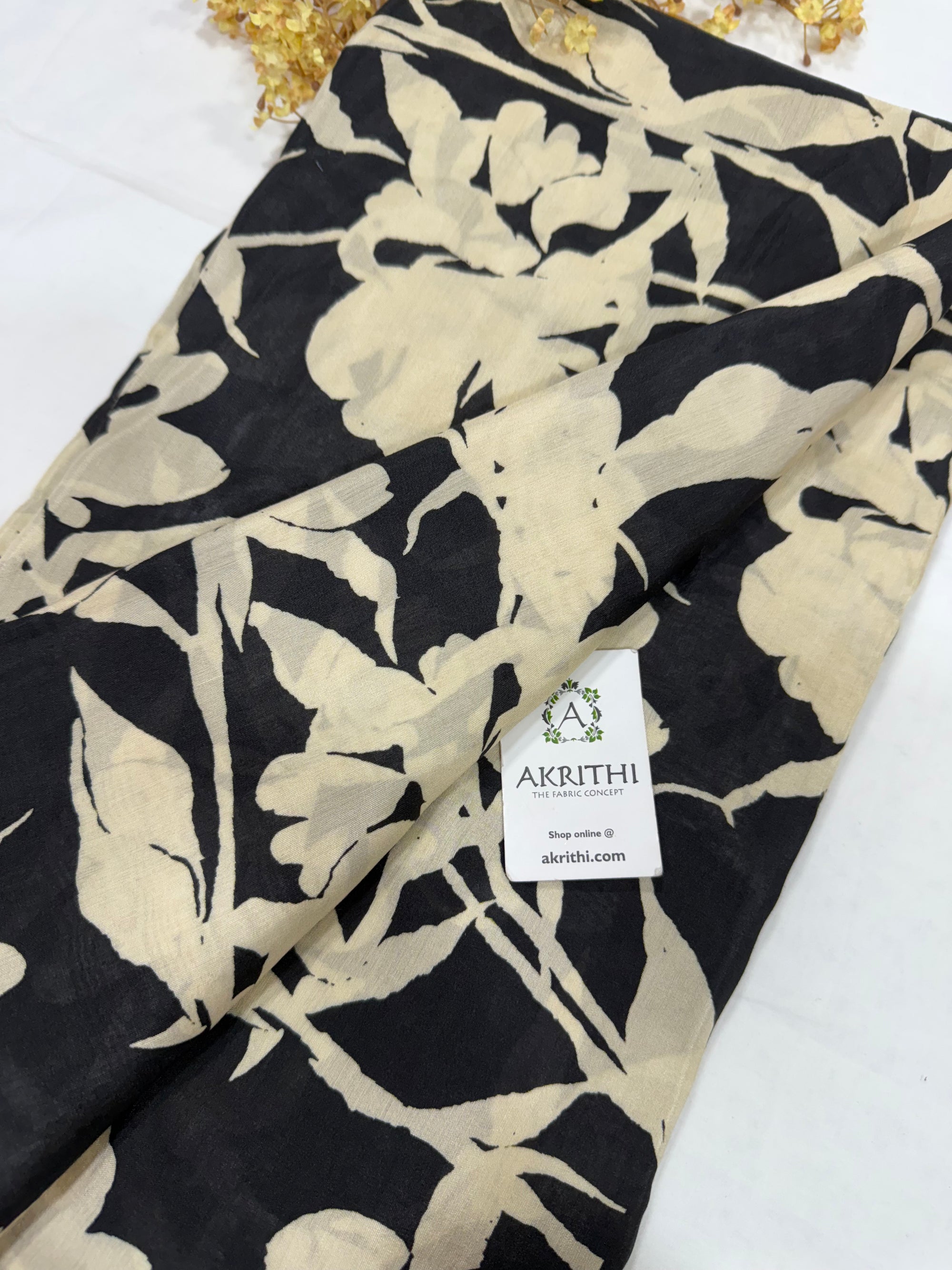 Printed pure muslin fabric 40 CM CUT