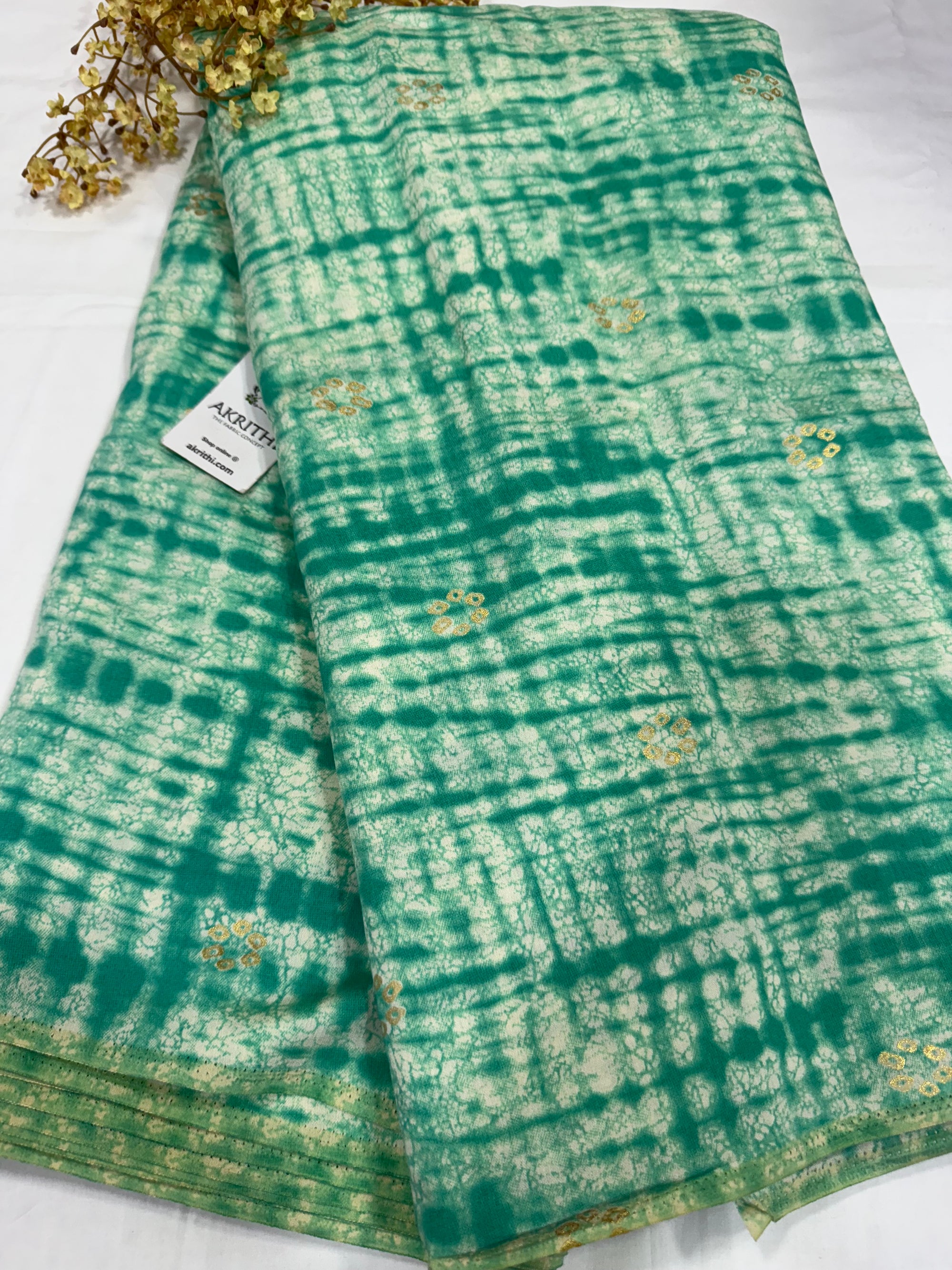 Printed viscose silk fabric