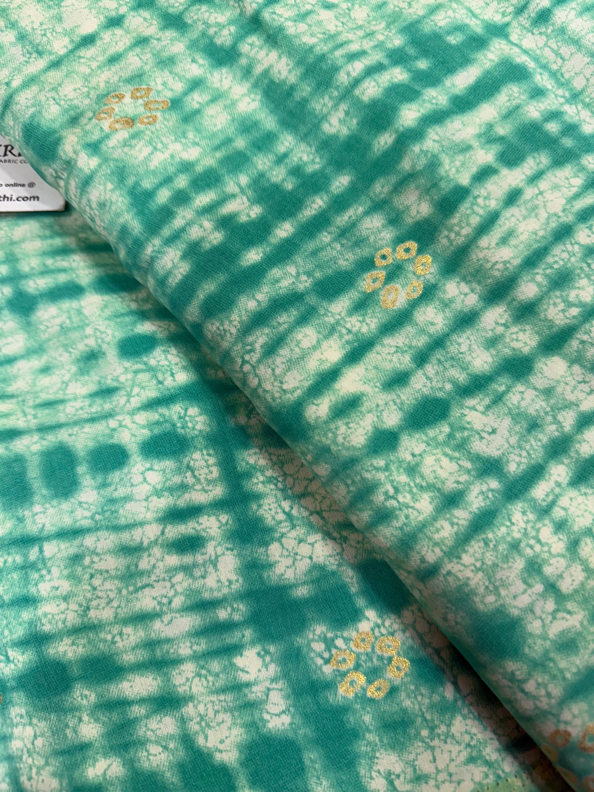 Printed viscose silk fabric
