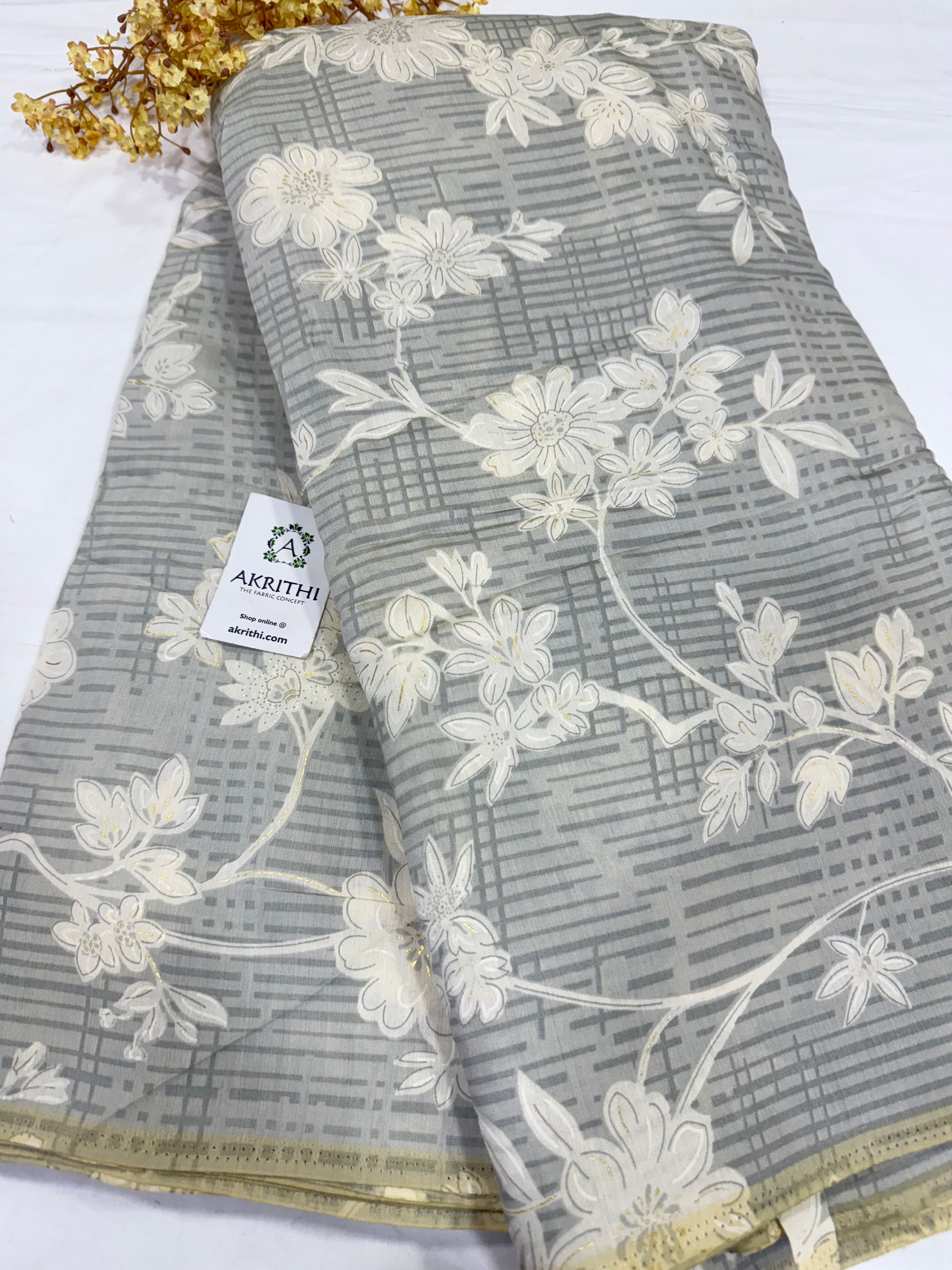 Printed viscose silk fabric