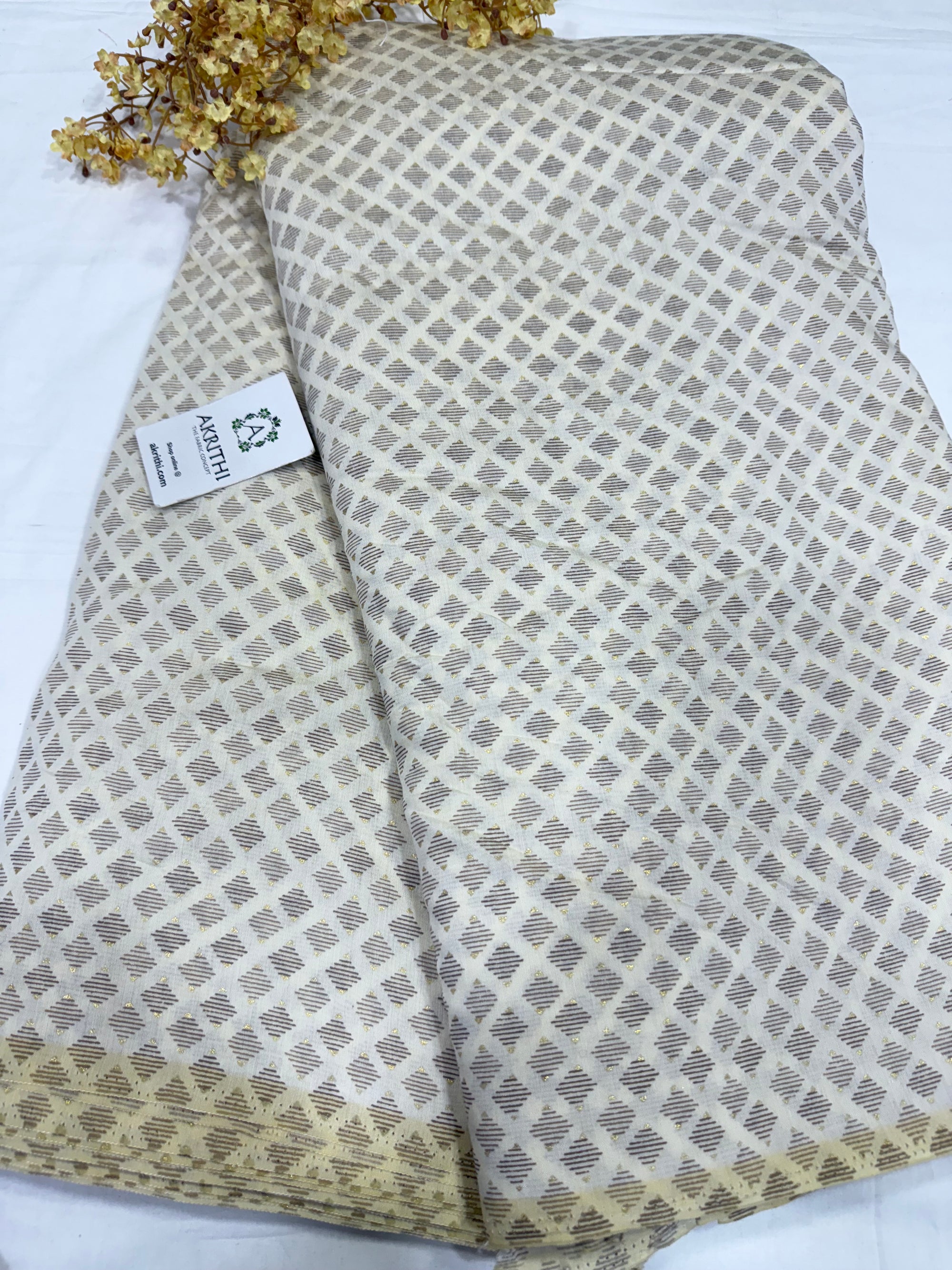Printed viscose silk fabric