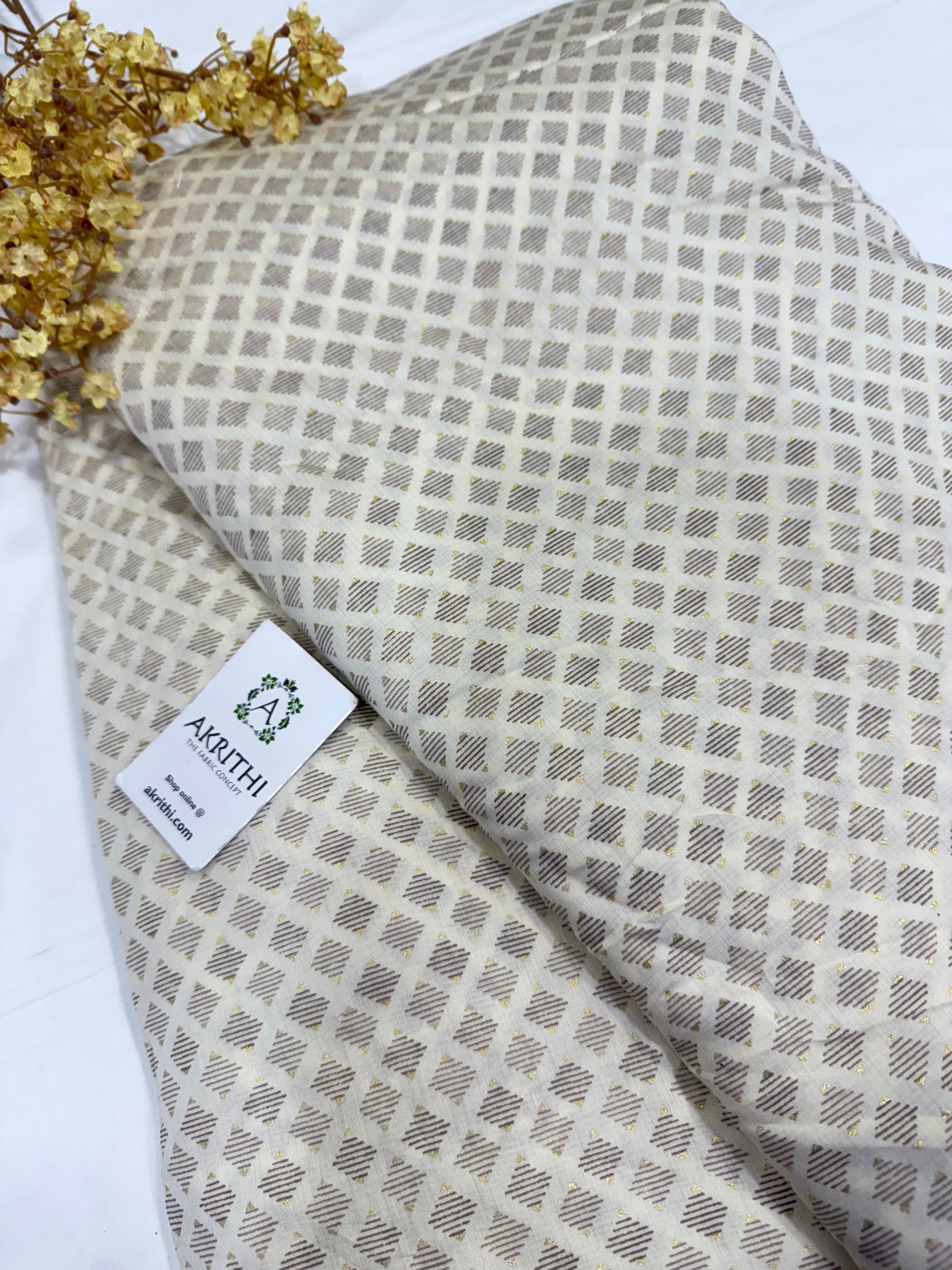 Printed viscose silk fabric