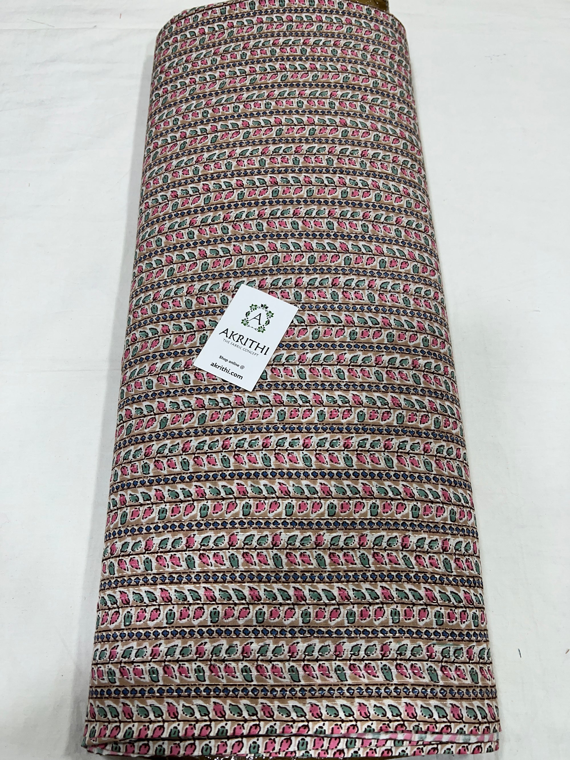 Kantha Printed pure cotton fabric 1.4 METERS CUT