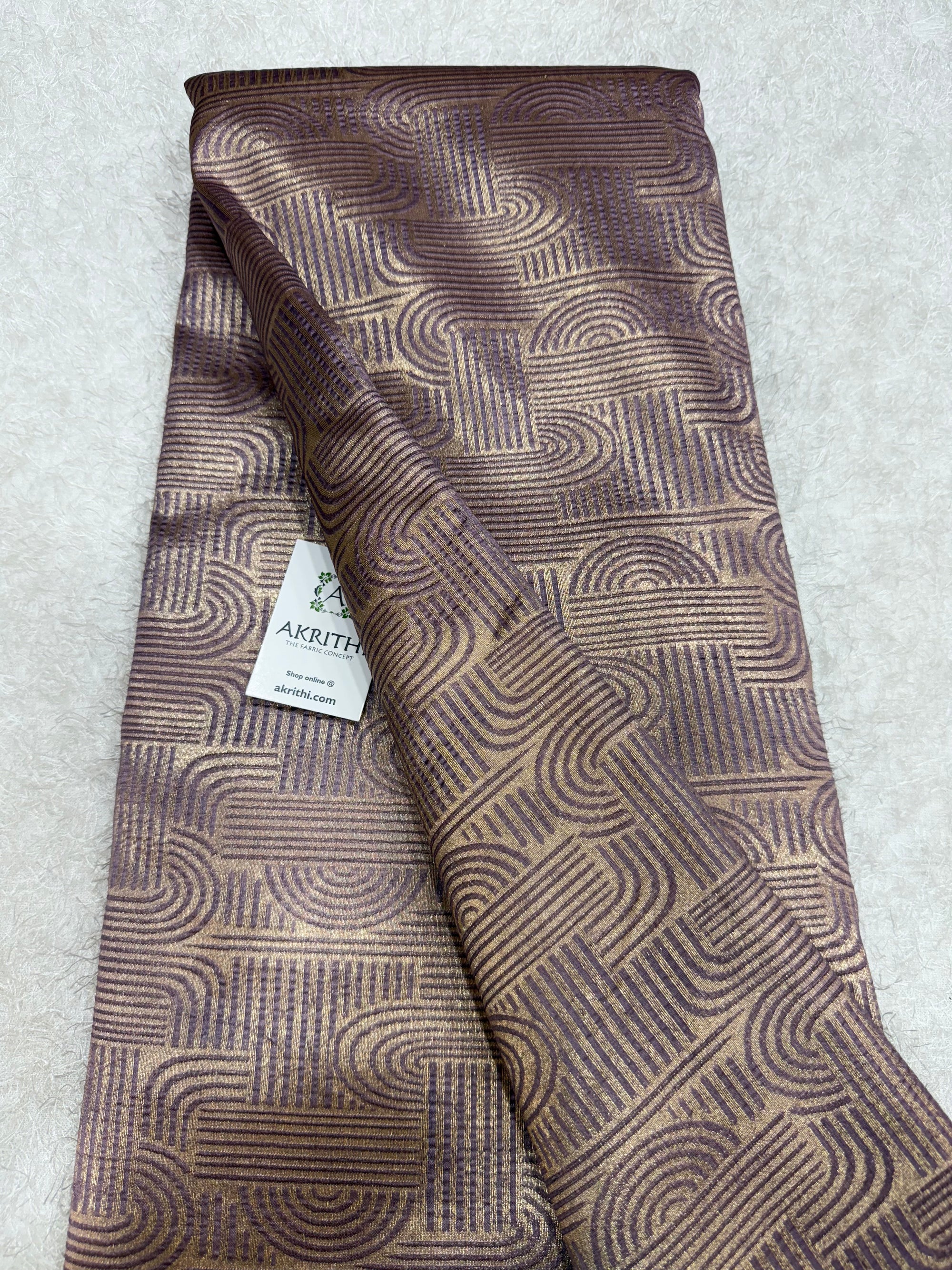 Pure silk Banarasi brocade fabric