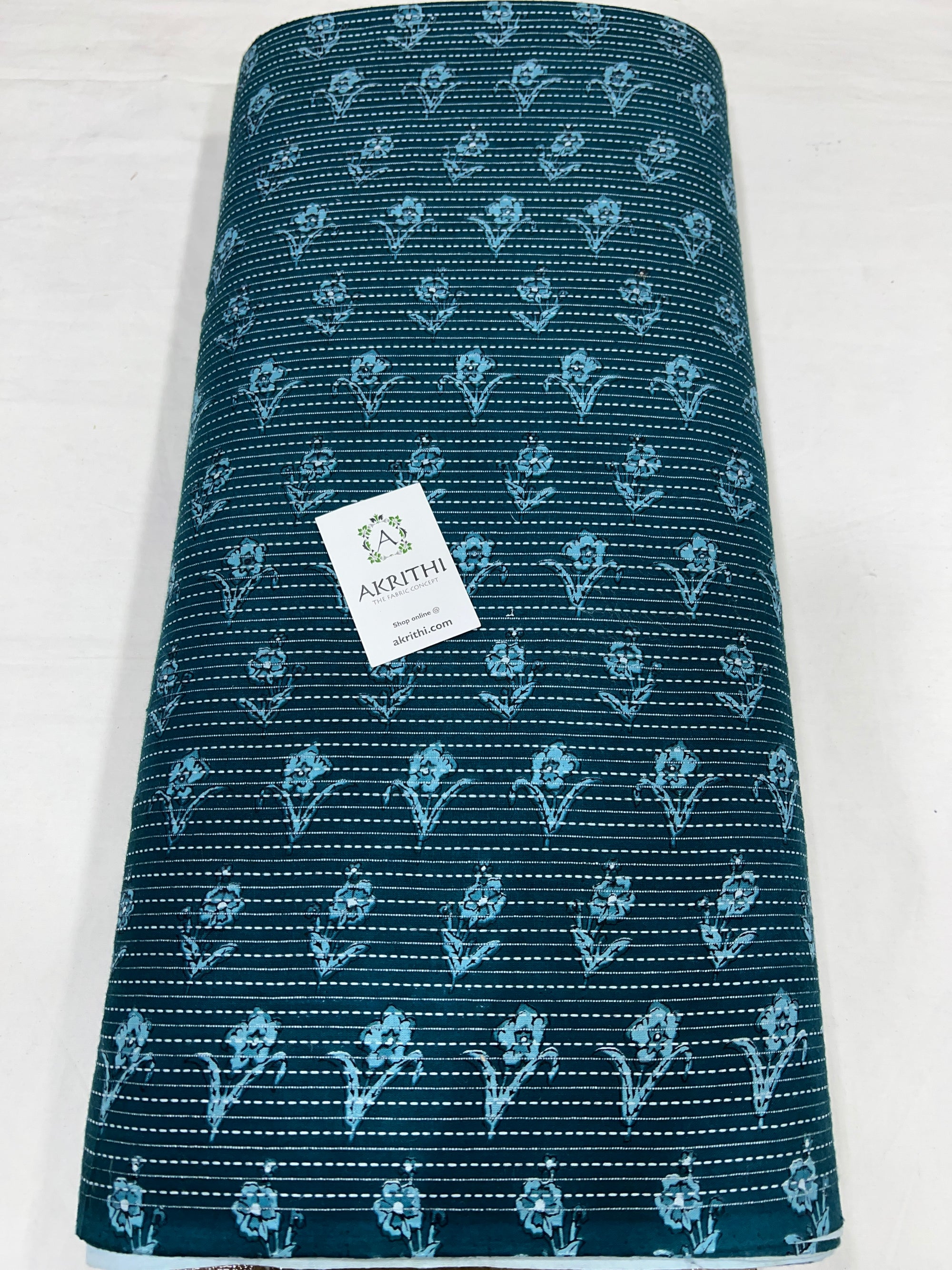 Kantha Printed pure cotton fabric