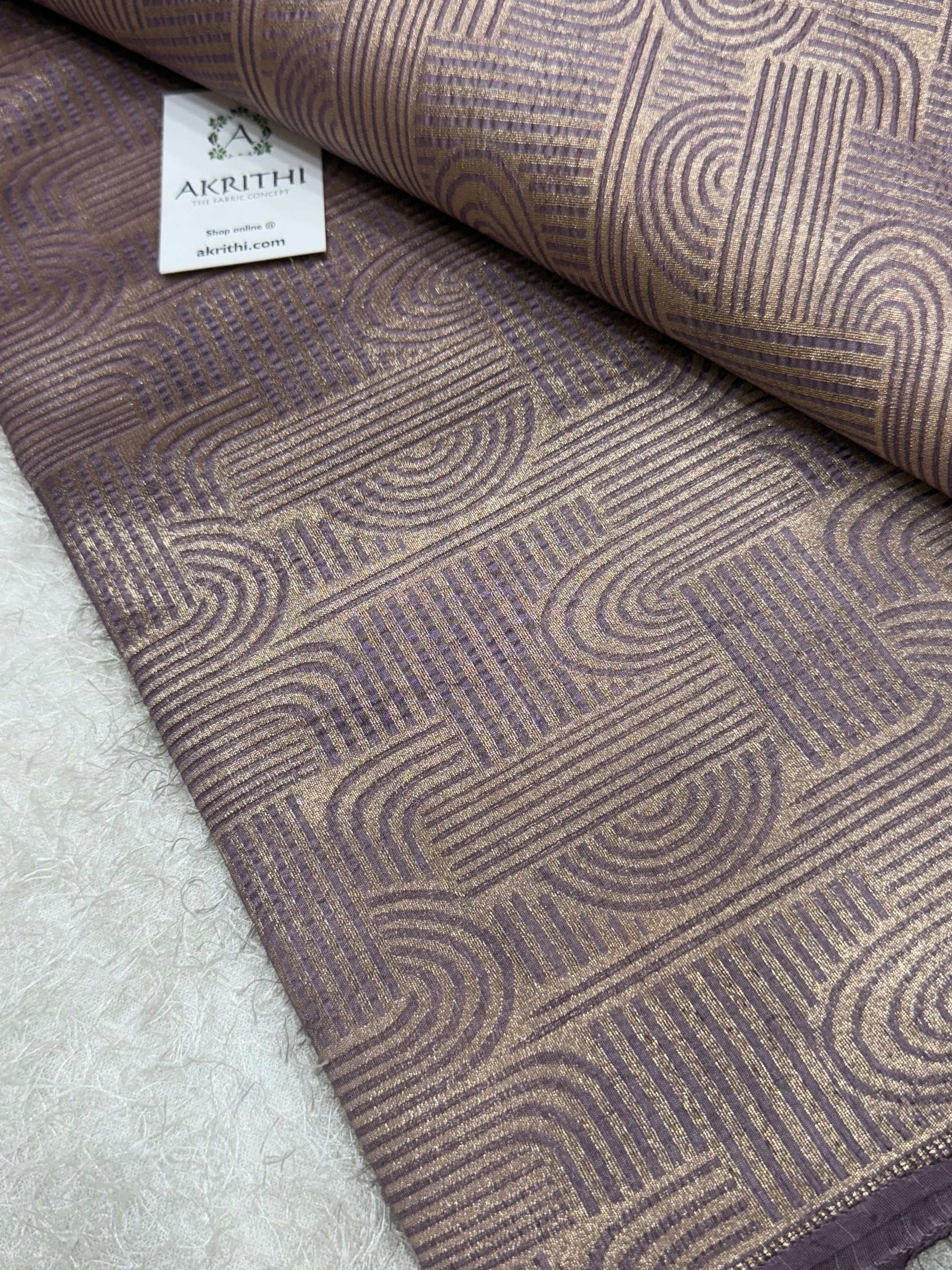 Pure silk Banarasi brocade fabric