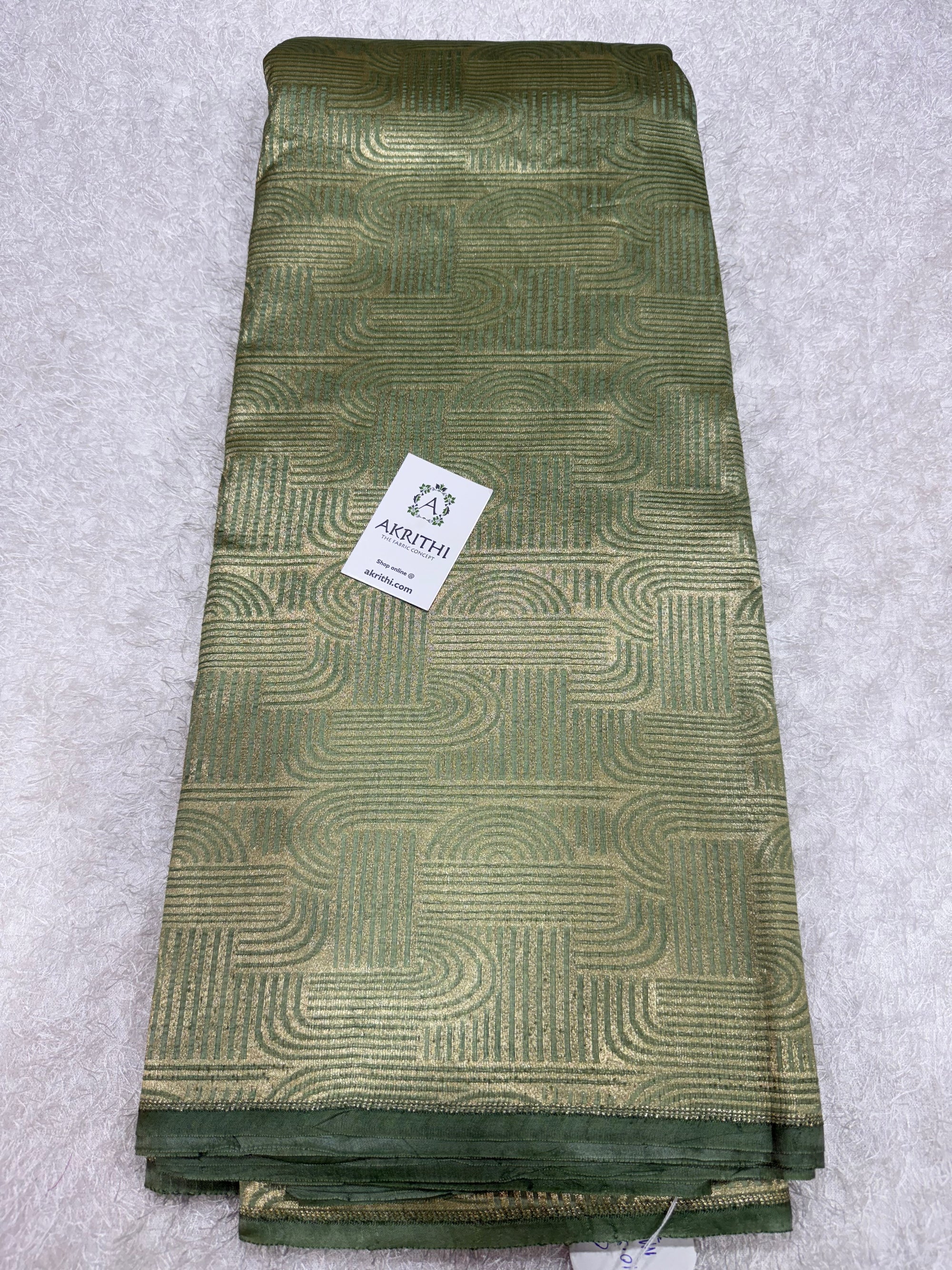 Pure silk Banarasi brocade fabric
