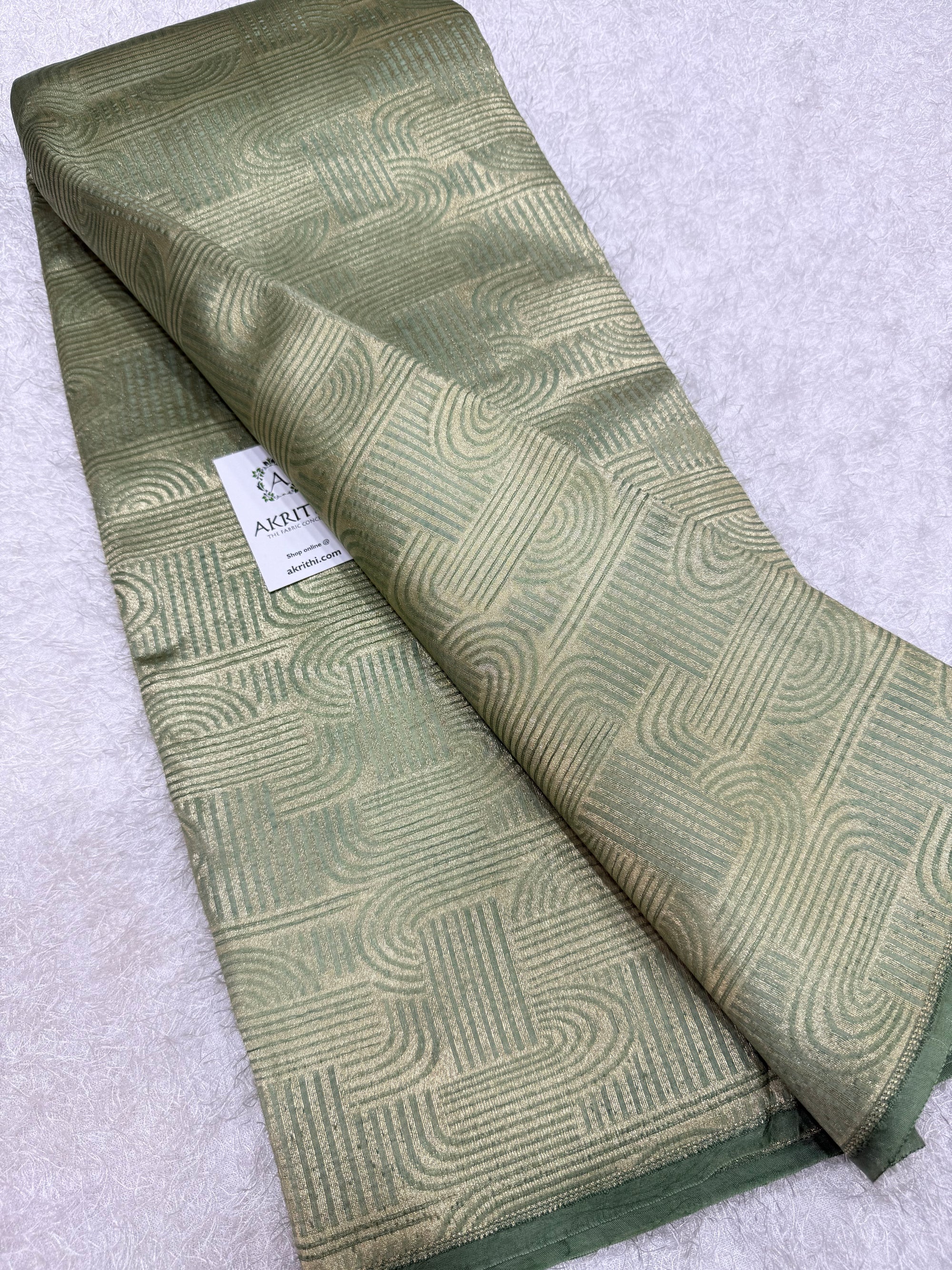 Pure silk Banarasi brocade fabric