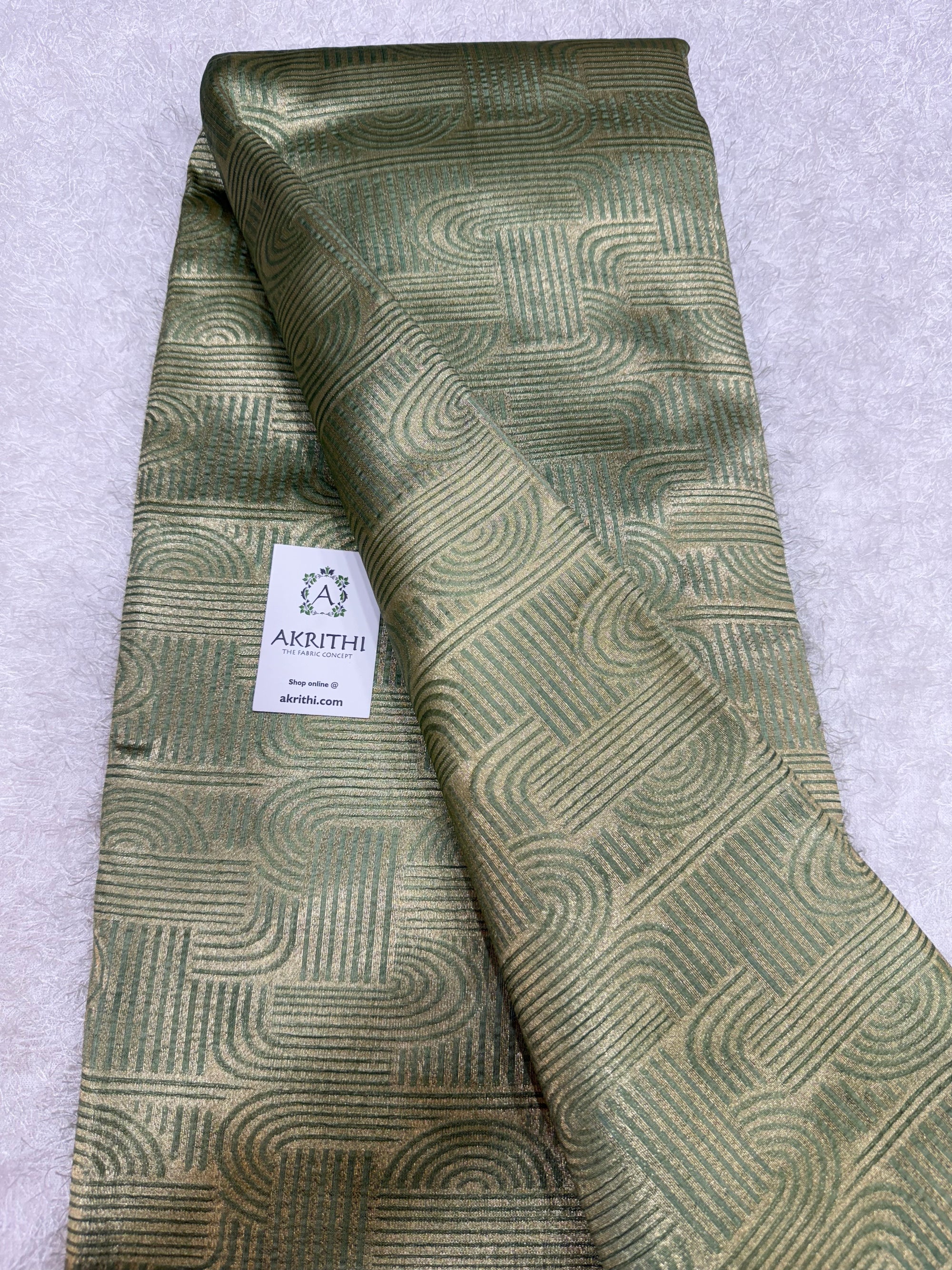 Pure silk Banarasi brocade fabric