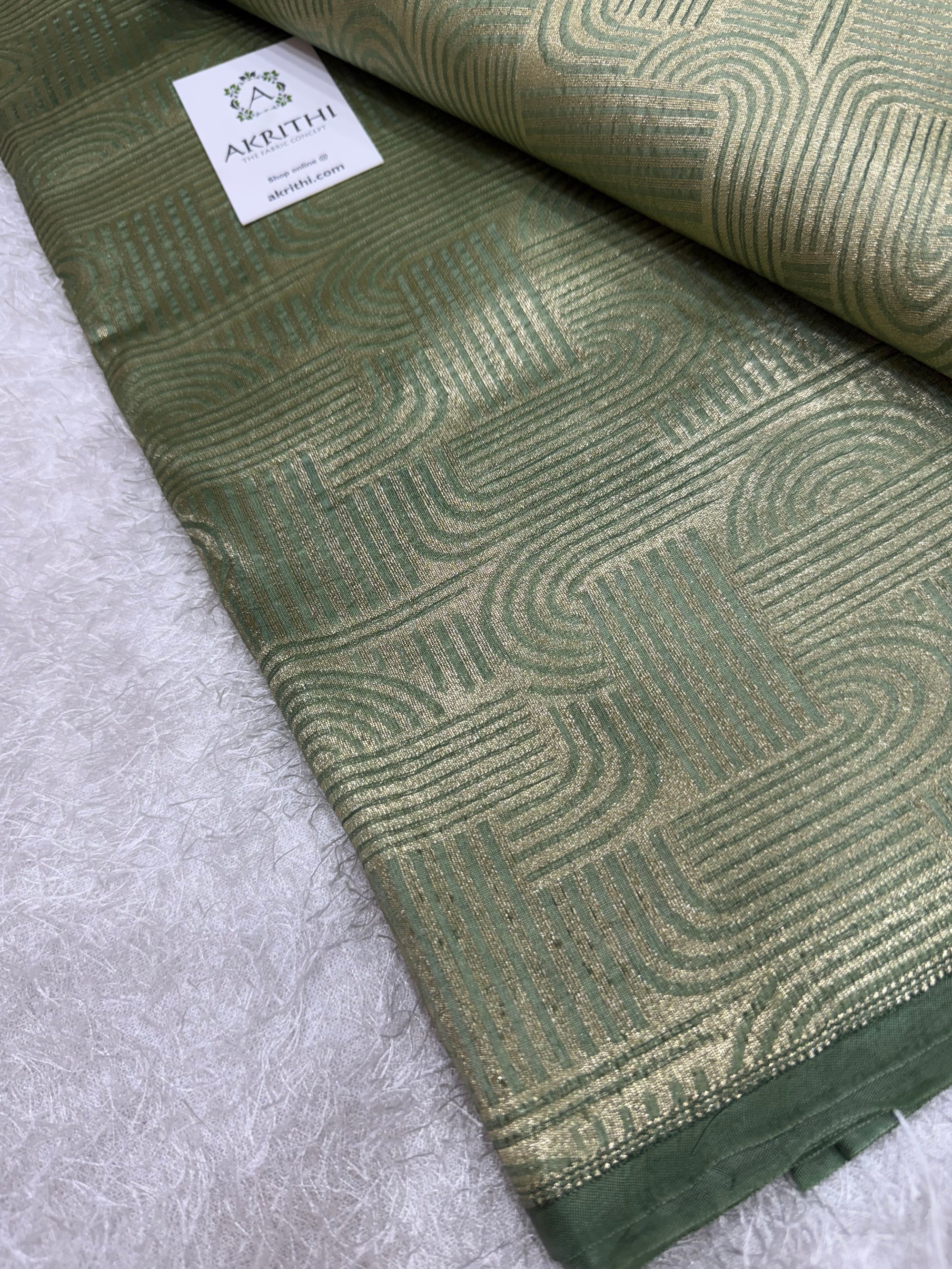 Pure silk Banarasi brocade fabric
