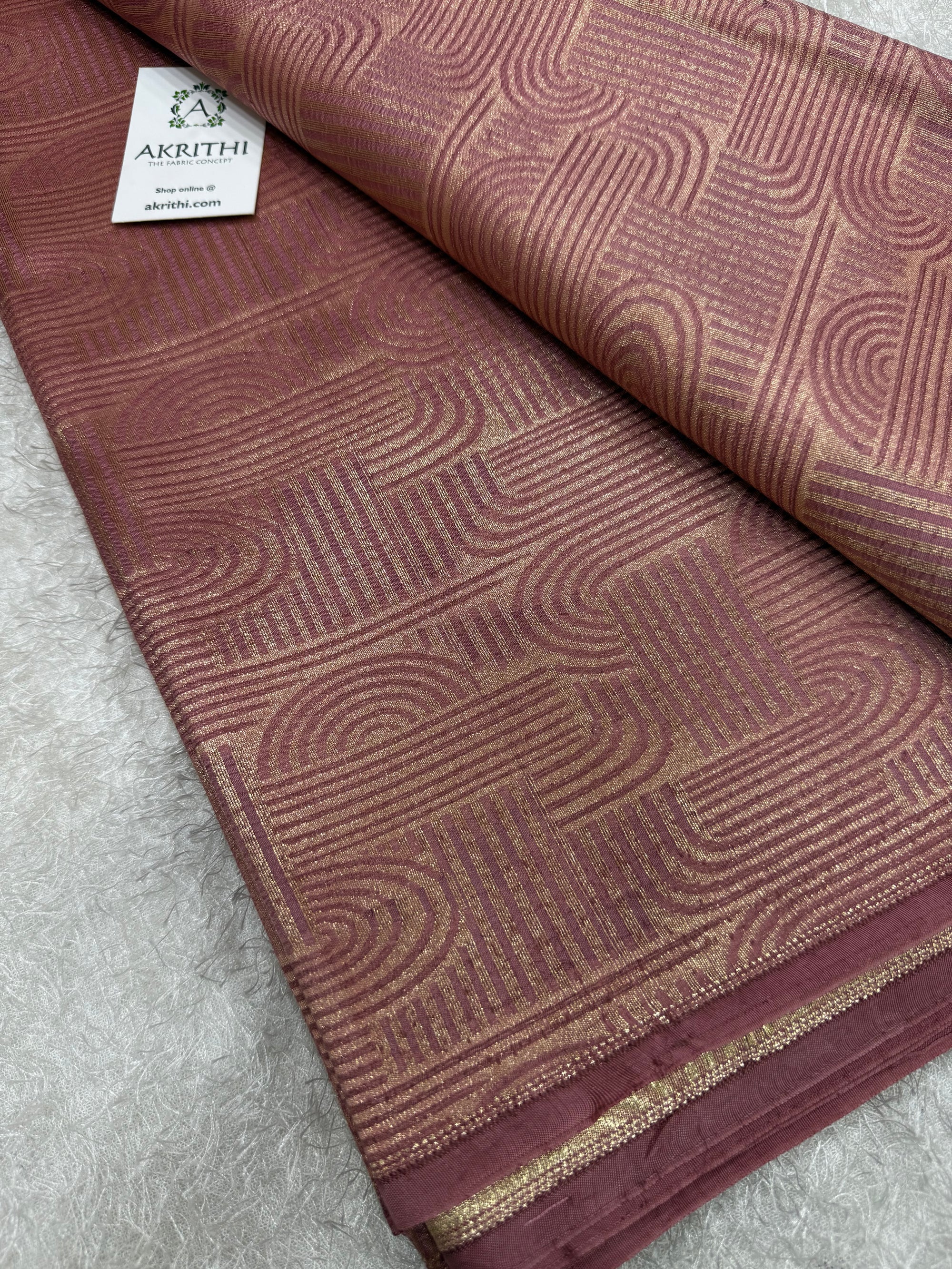 Pure silk Banarasi brocade fabric