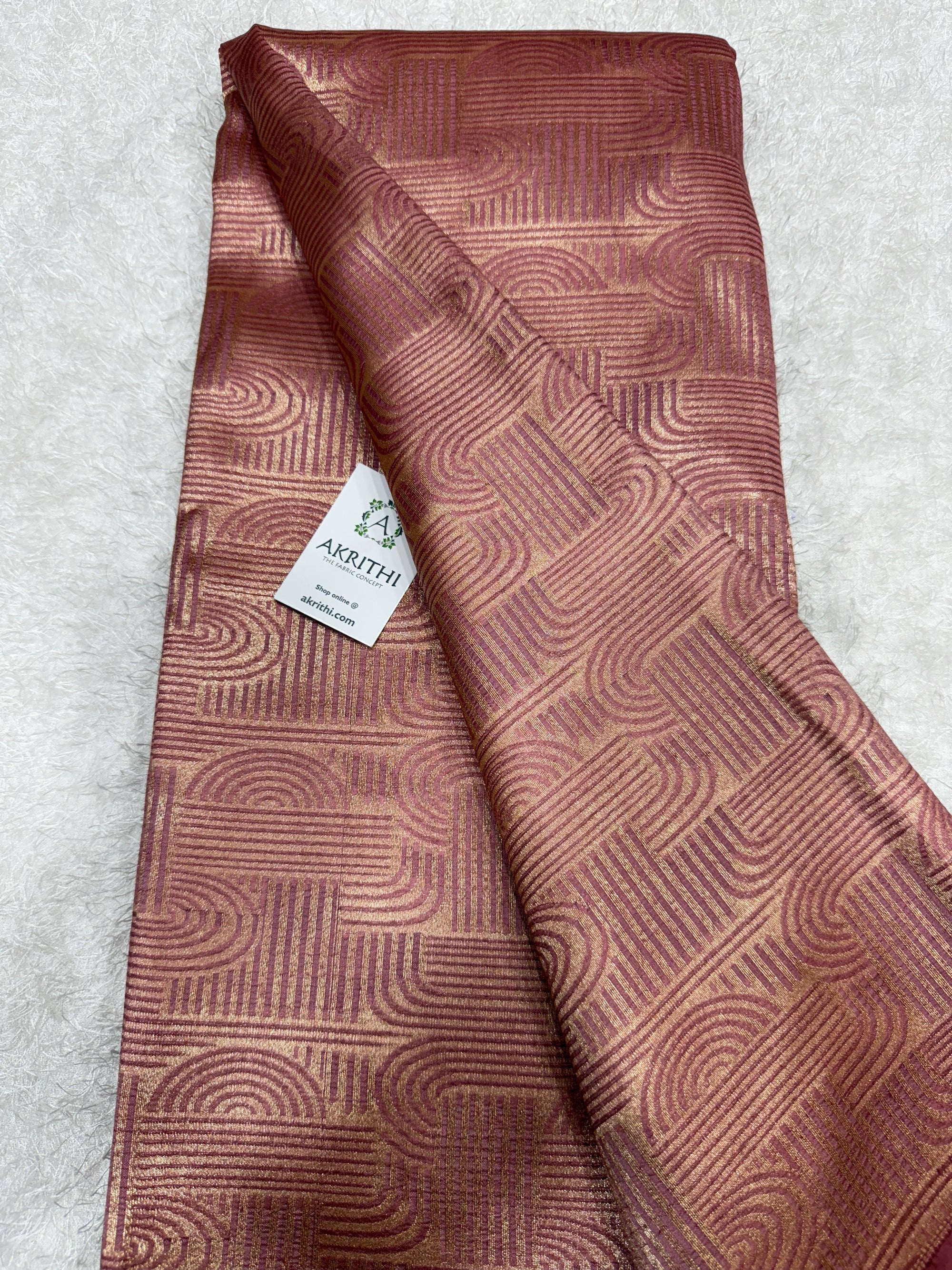 Pure silk Banarasi brocade fabric