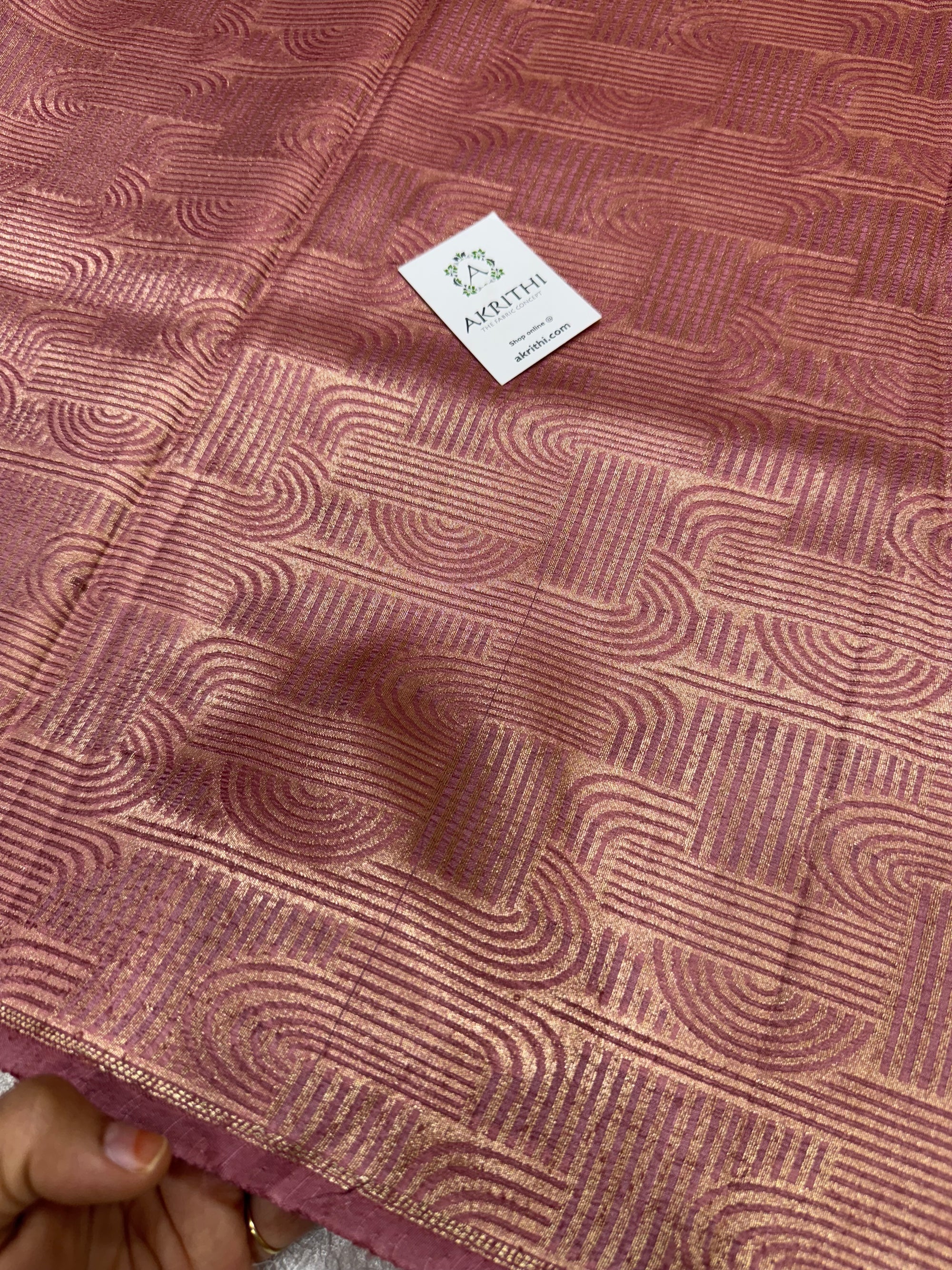 Pure silk Banarasi brocade fabric