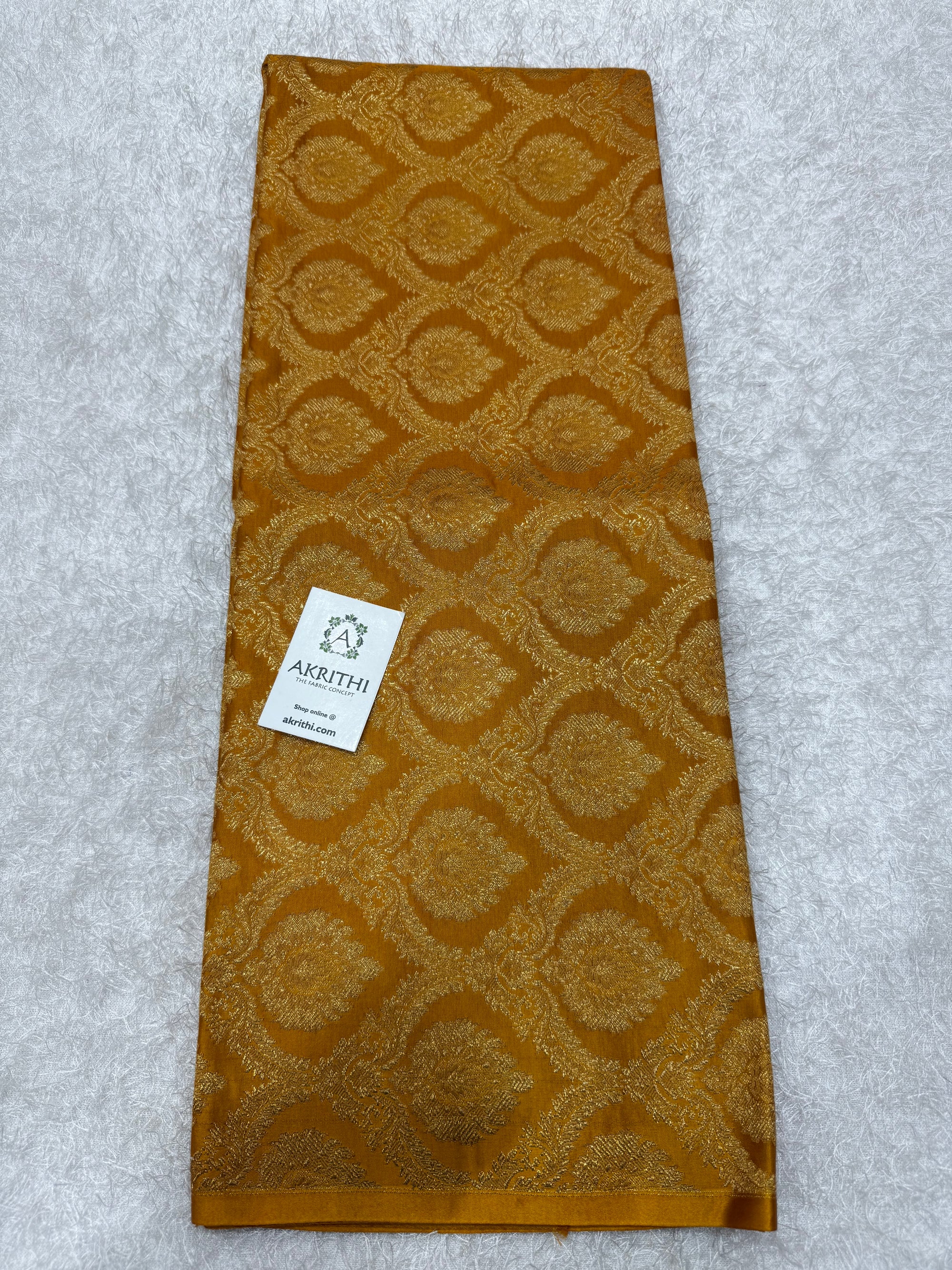 Pure katan Banarasi brocade fabric 1.5 metres