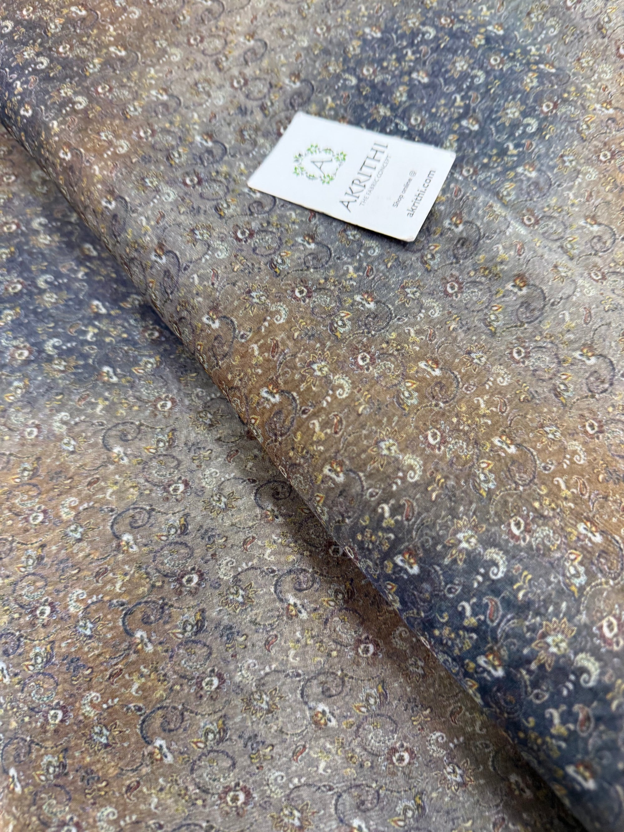 Digital floral Printed organza fabric