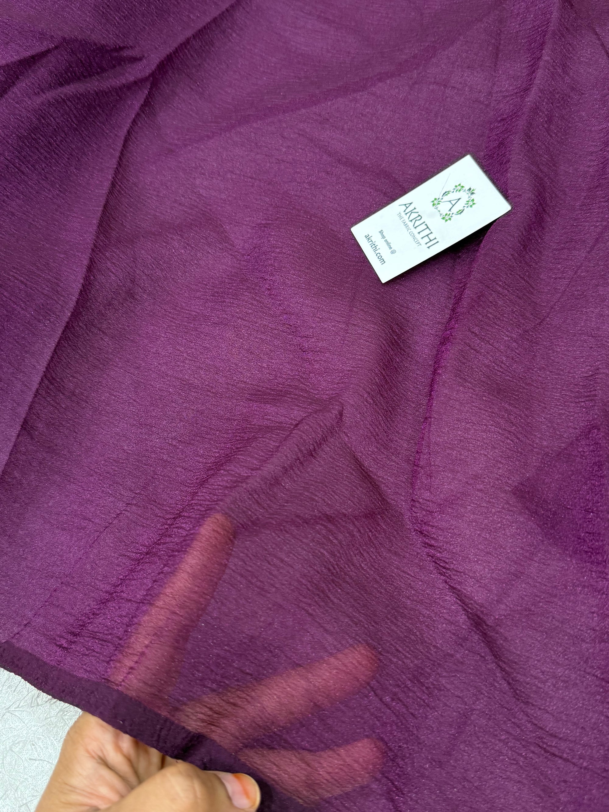 Crushed tissue fabric