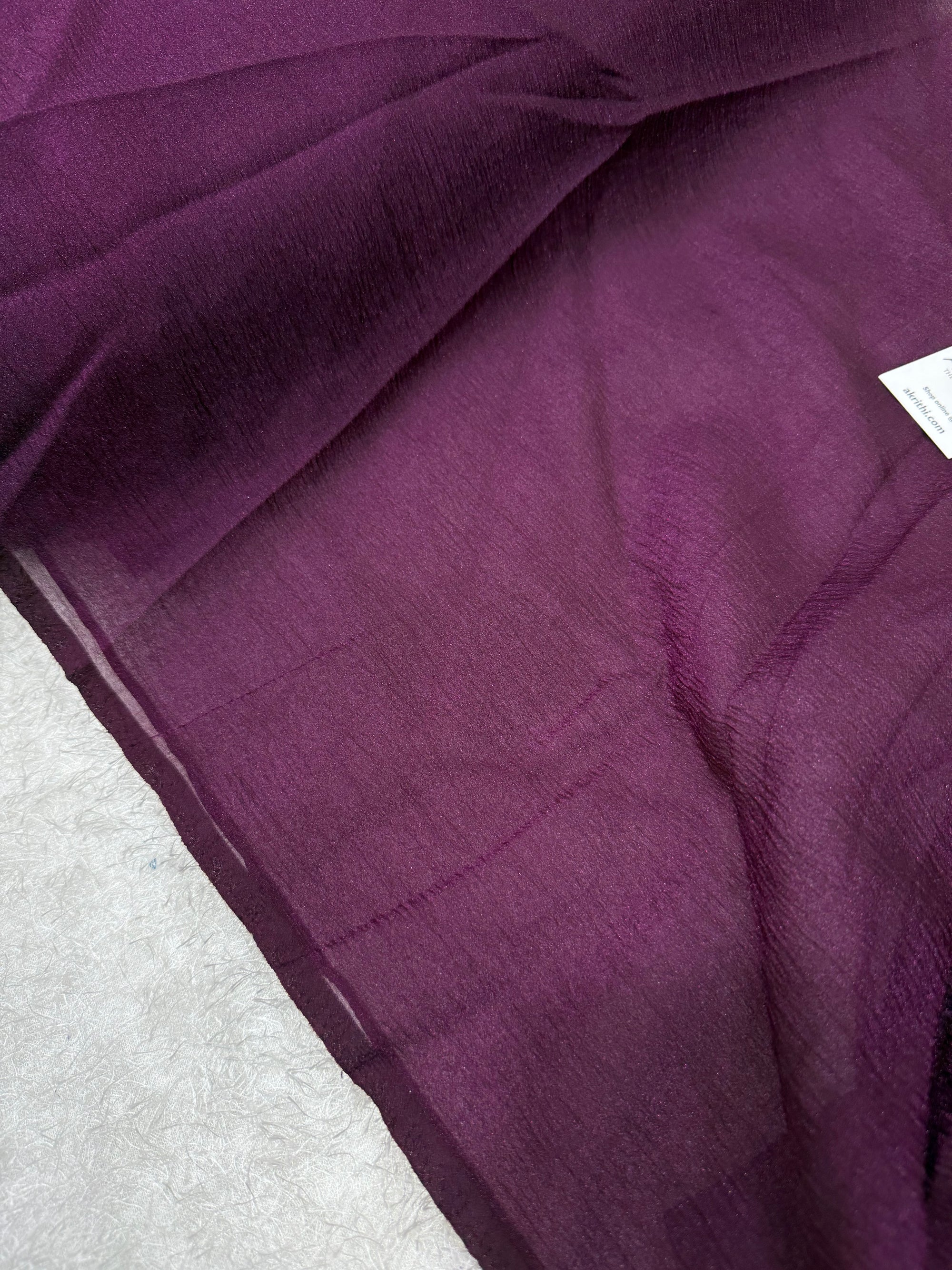 Crushed tissue fabric