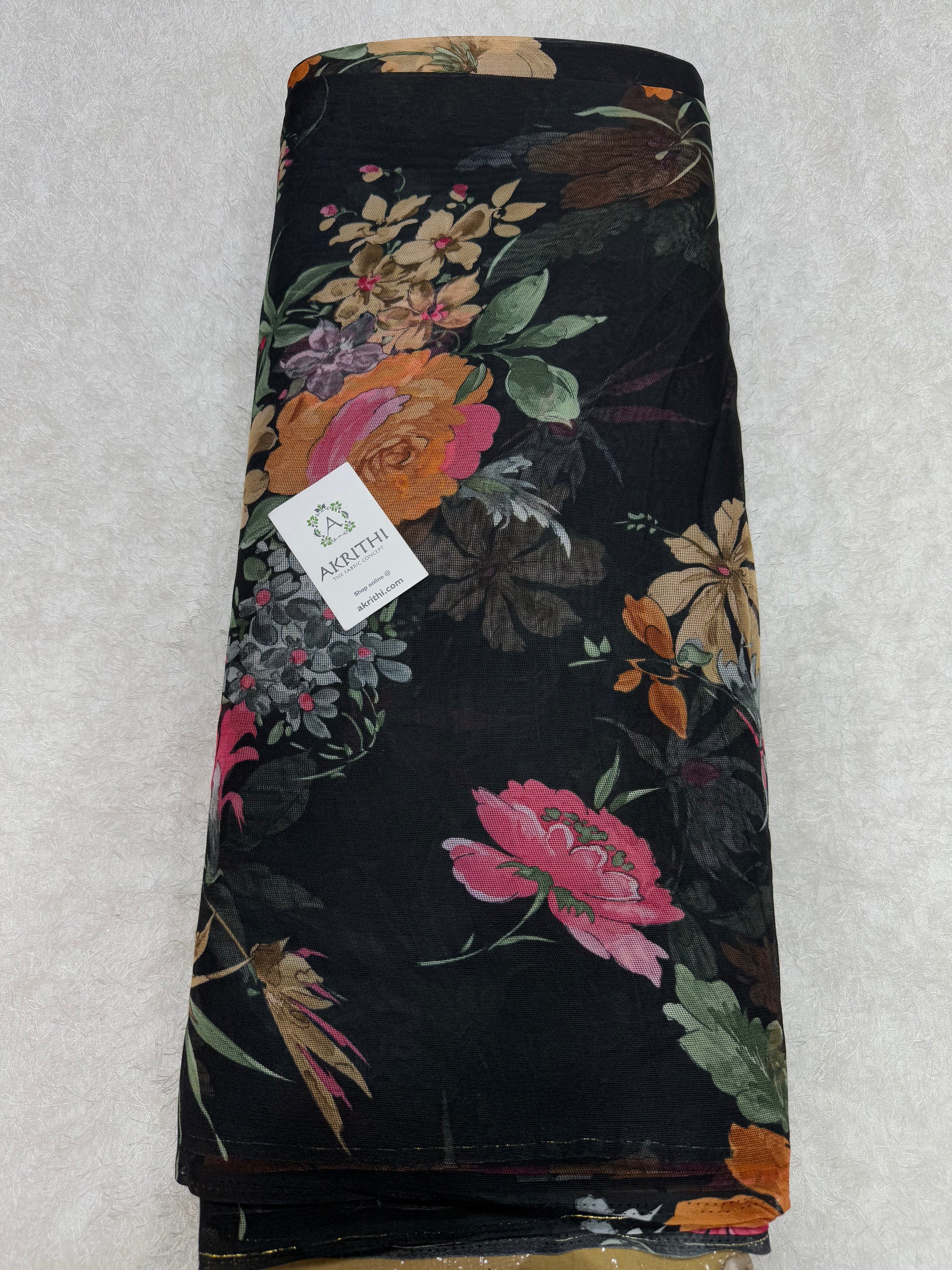 Printed viscose jute fabric