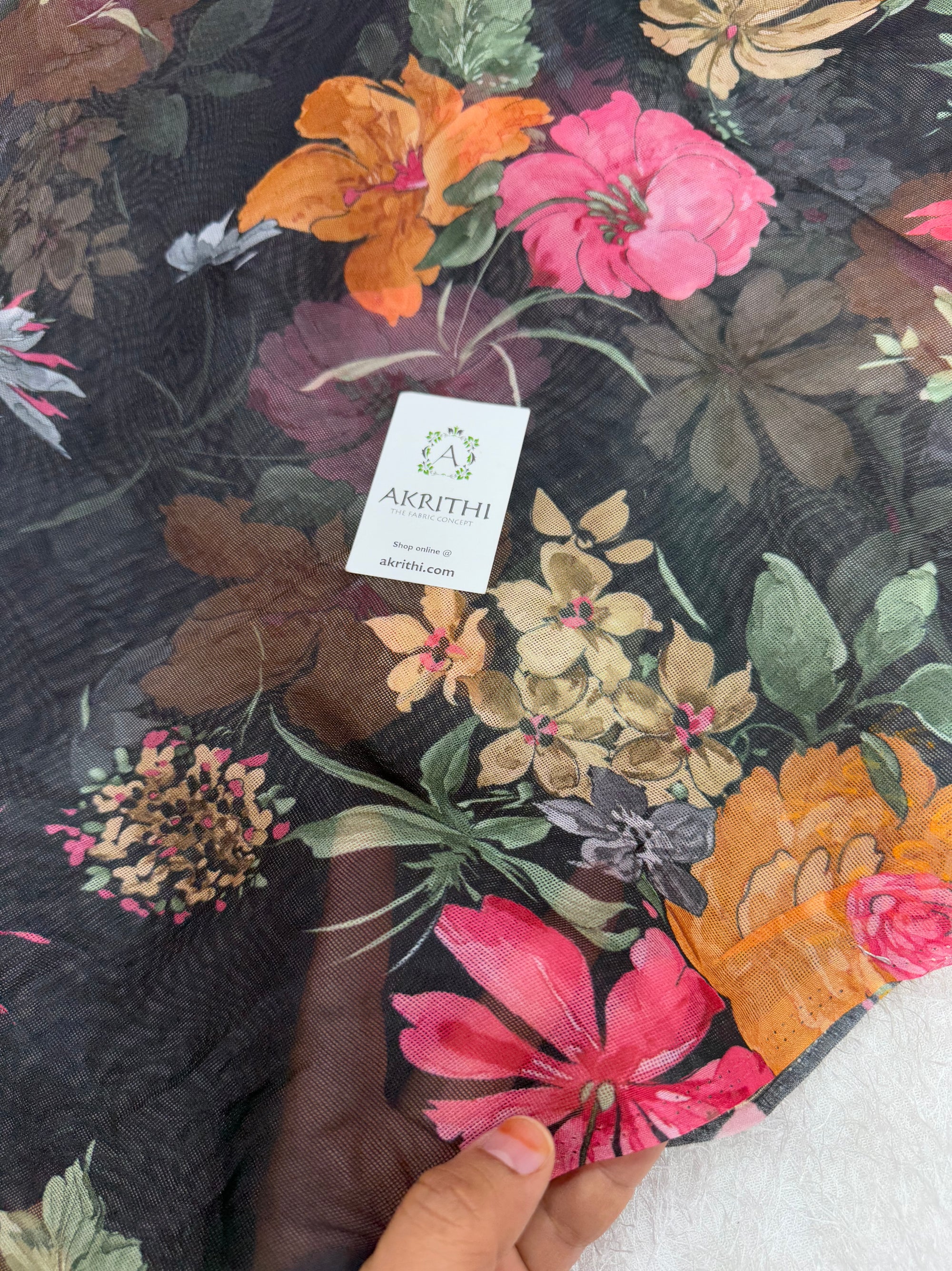 Printed viscose jute fabric