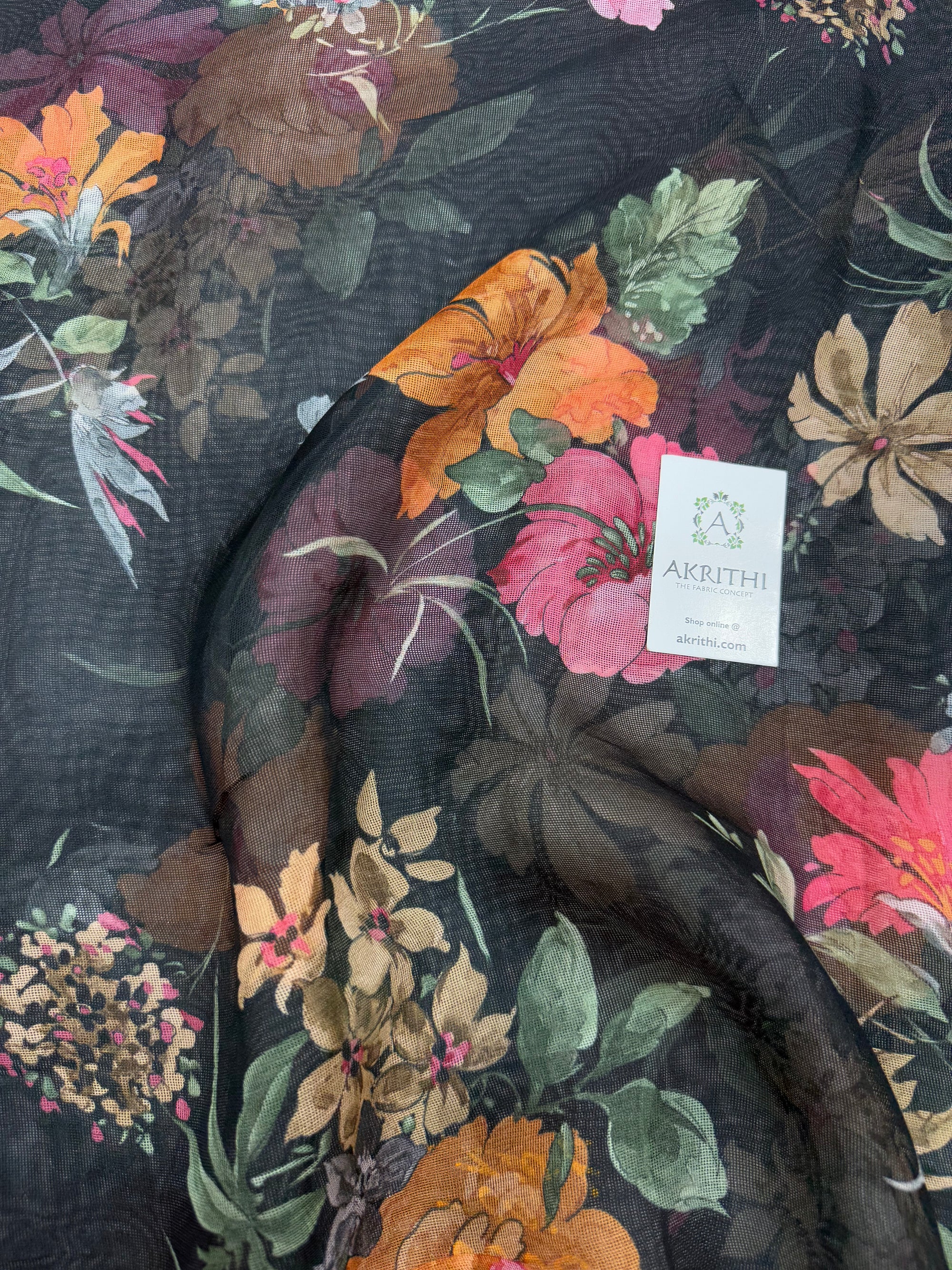 Printed viscose jute fabric